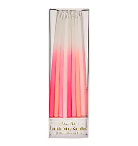 Meri Meri Pink Dipped Tapered Candle Pack