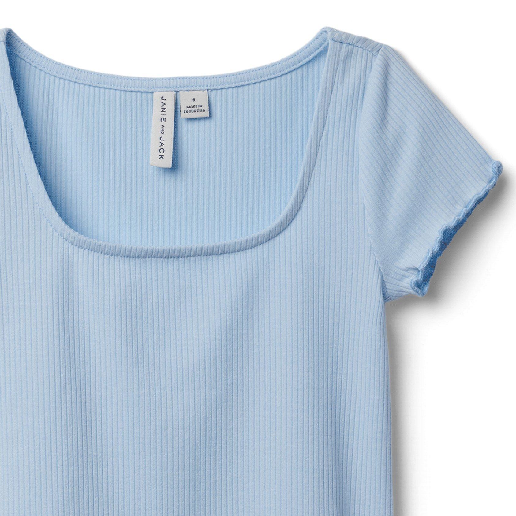 Ribbed Square Neck Tee image number 2