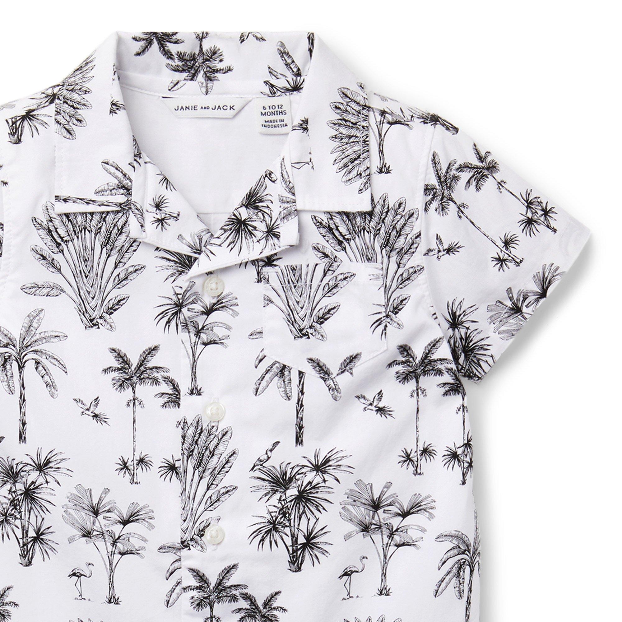 Baby Palm Toile Romper image number 2