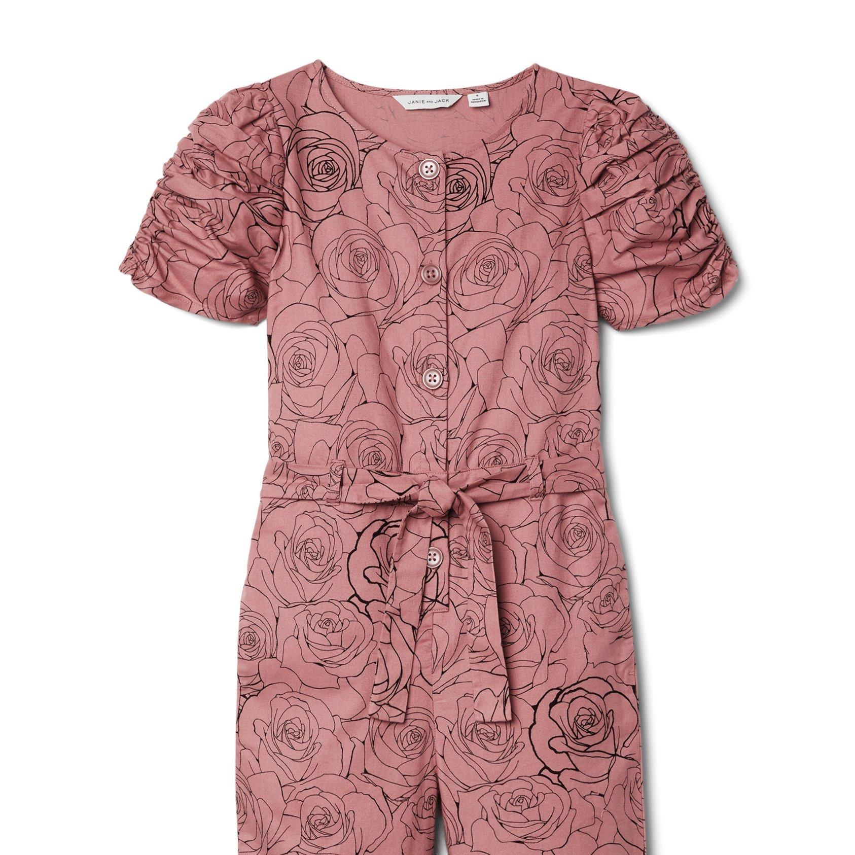 Kimberly Goldson Rose Print Jumpsuit image number 3