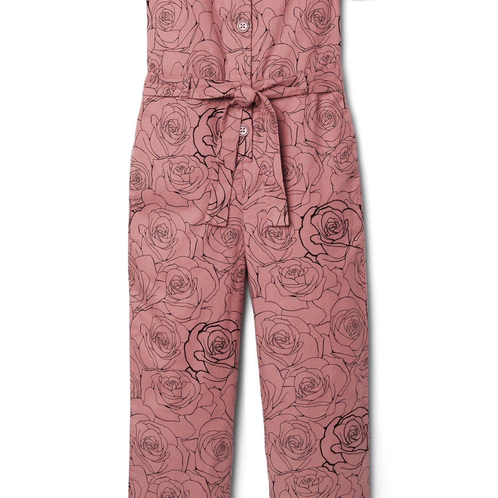 Kimberly Goldson Rose Print Jumpsuit image number 4