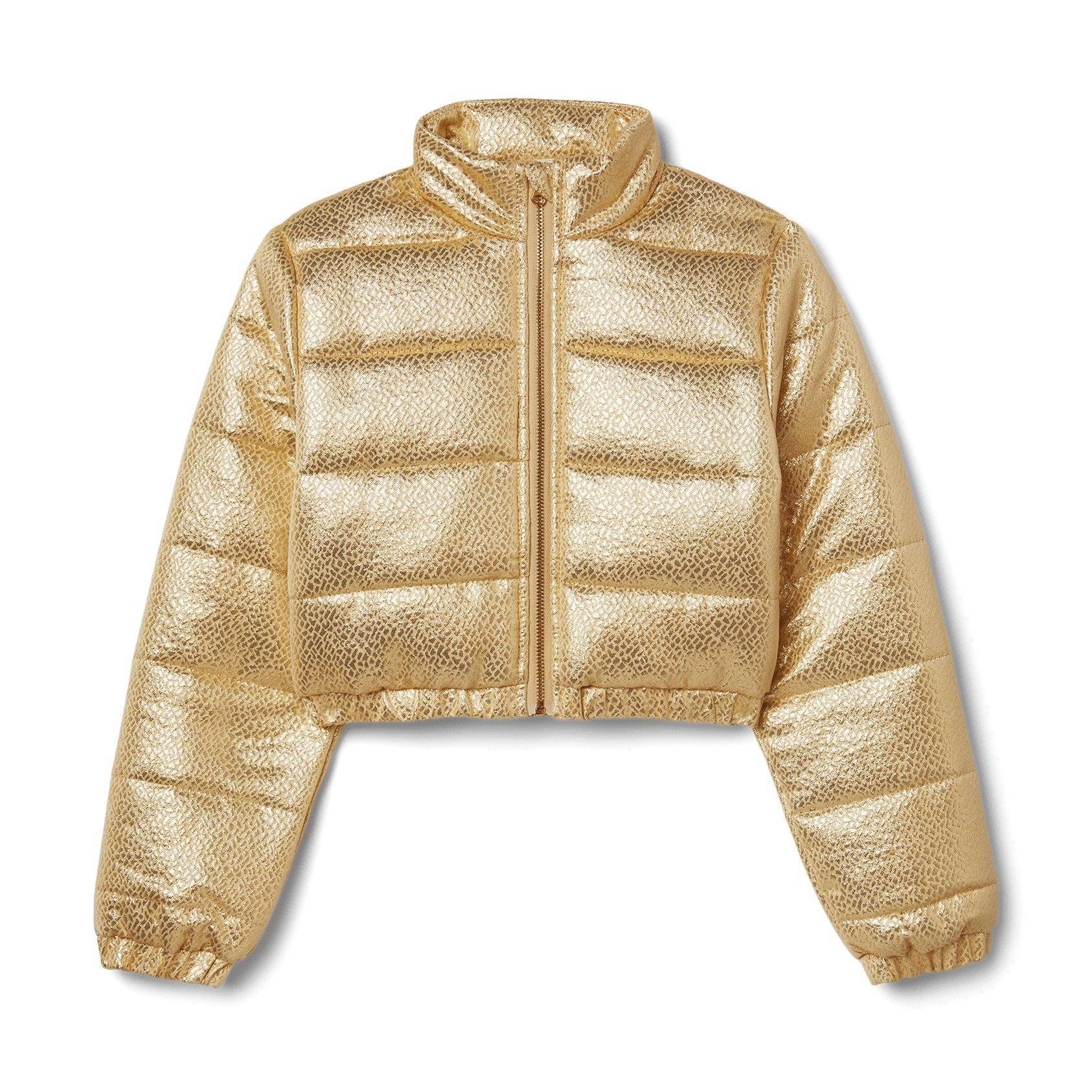 Kimberly Goldson Metallic Puffer Jacket