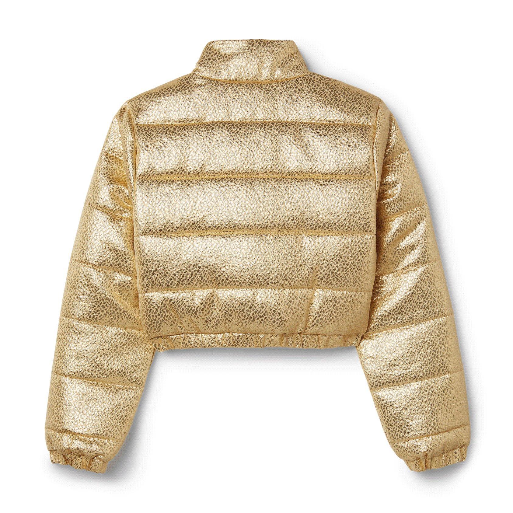 Kimberly Goldson Metallic Puffer Jacket image number 1