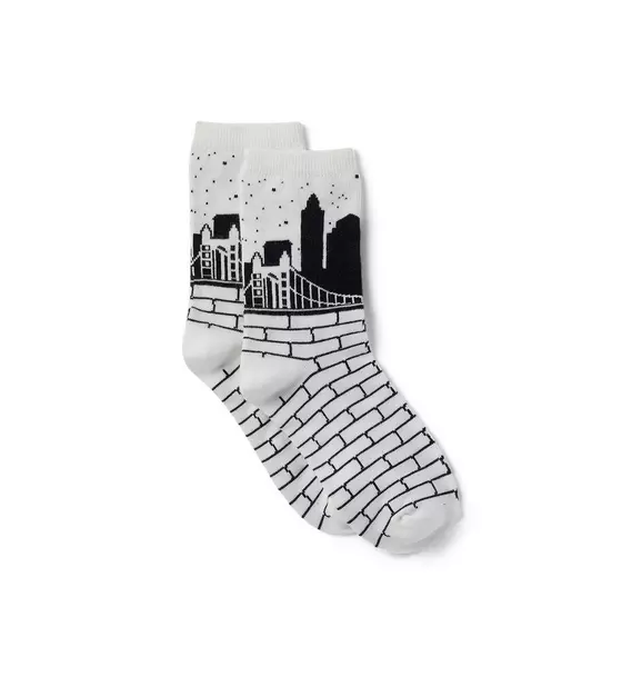 Kimberly Goldson New York Skyline Sock