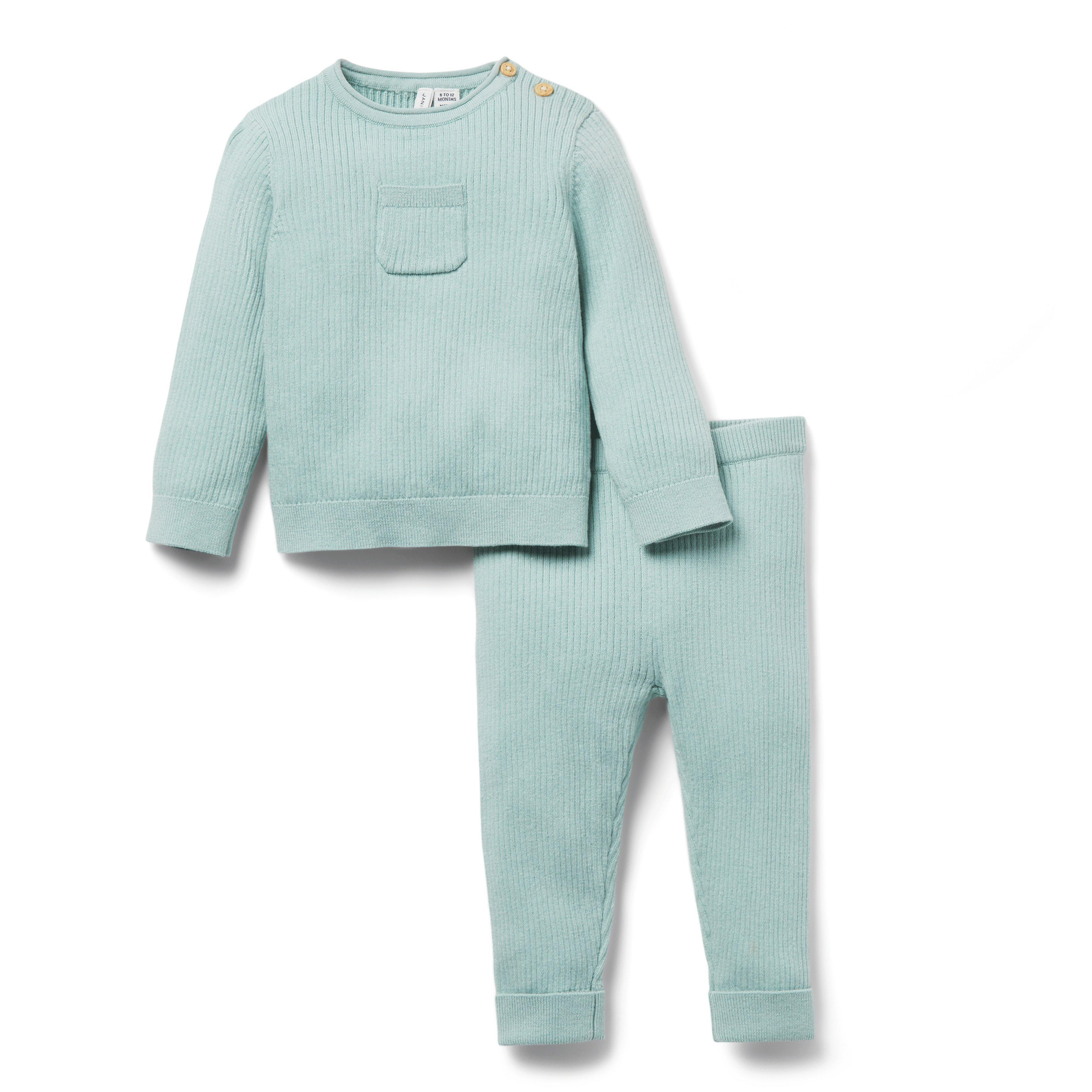 Baby 2-Piece Ribbed Sweater Gift Box  image number 0