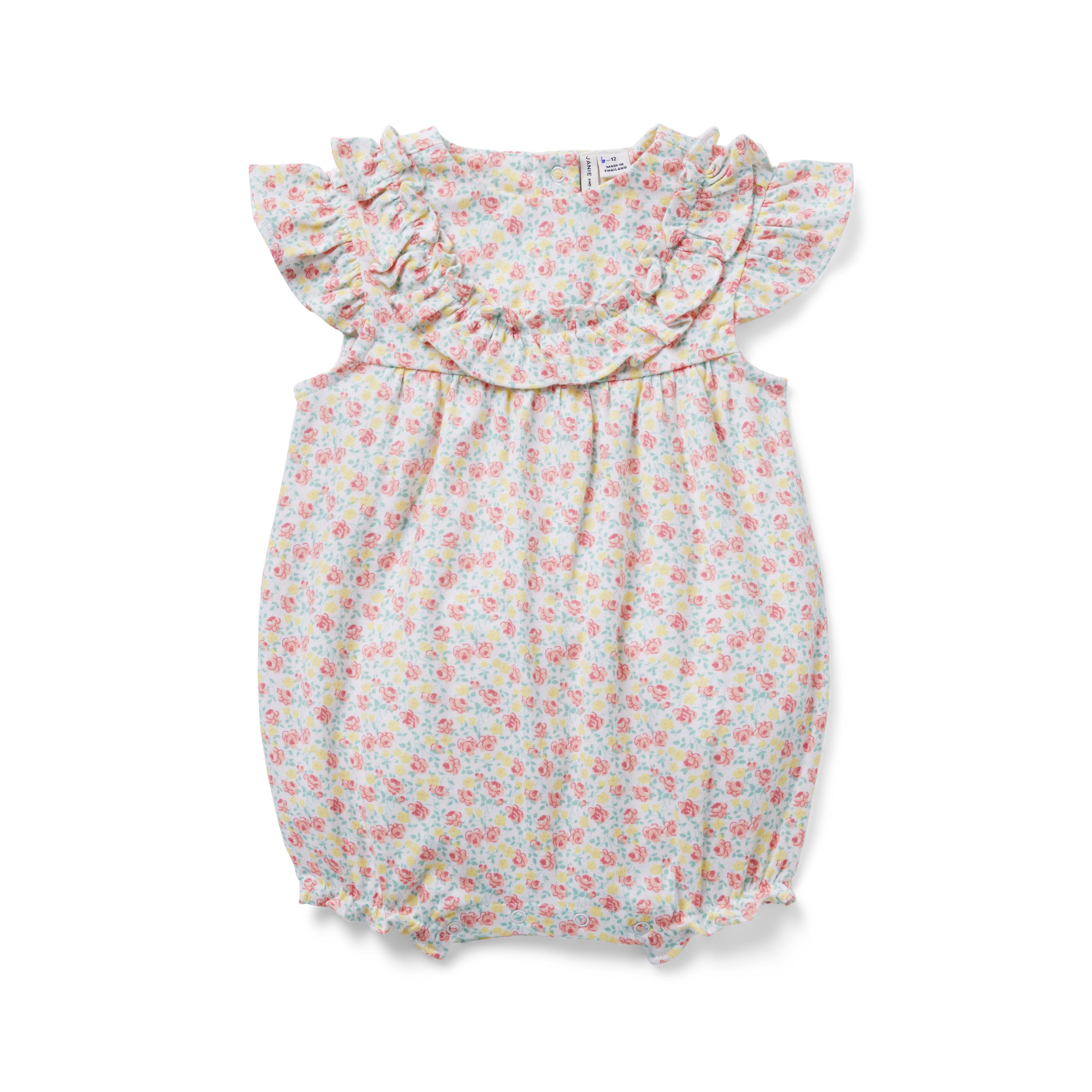 Baby Ditsy Floral Ruffle Romper image number 0