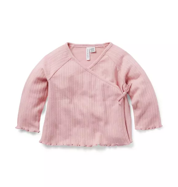 Baby Pointelle Wrap Top