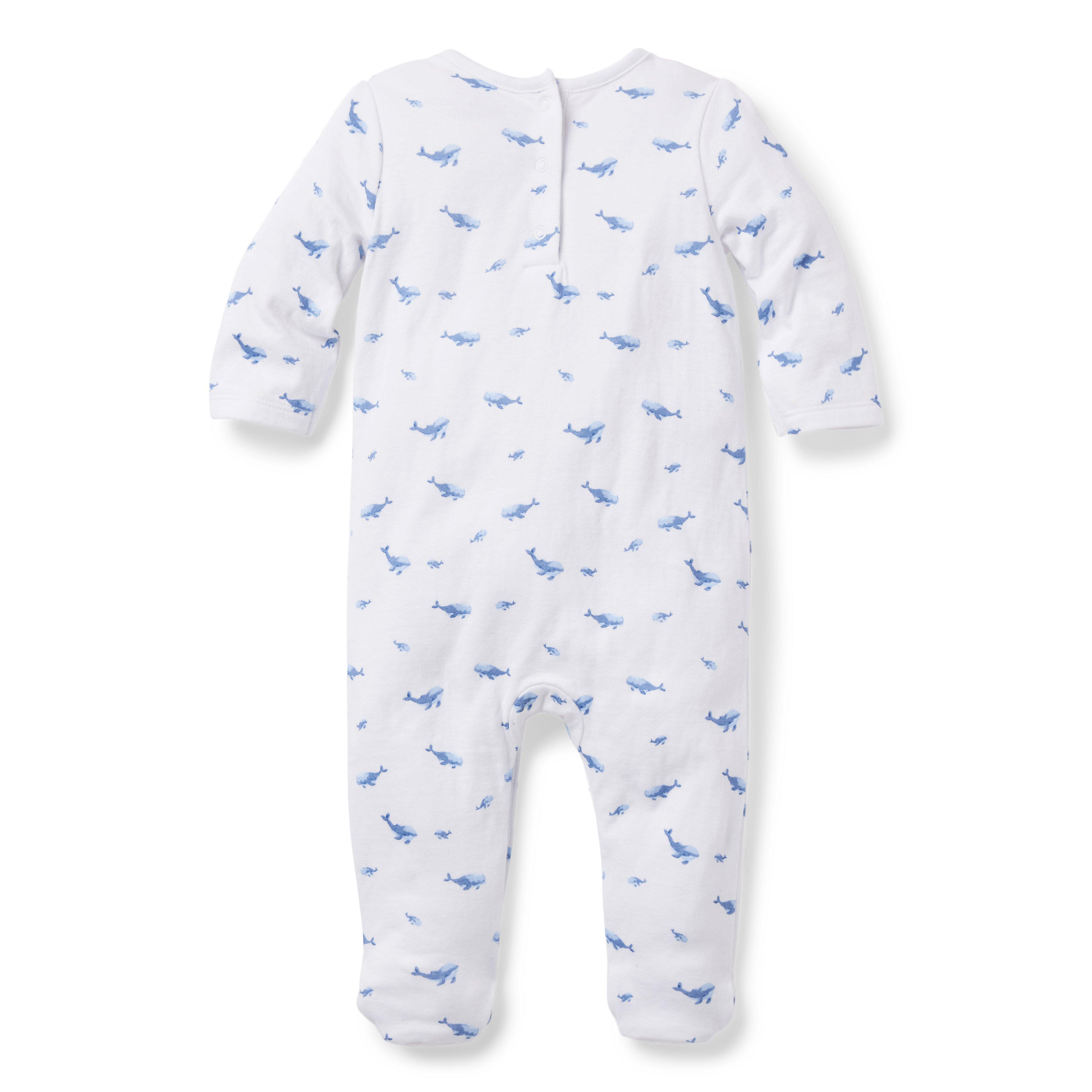 Baby Whale Footed 1-Piece image number 1