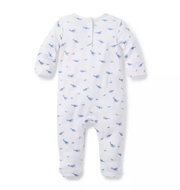 Baby Whale Footed 1-Piece image number 1