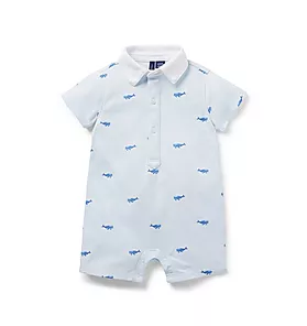 Baby Whale Polo Romper