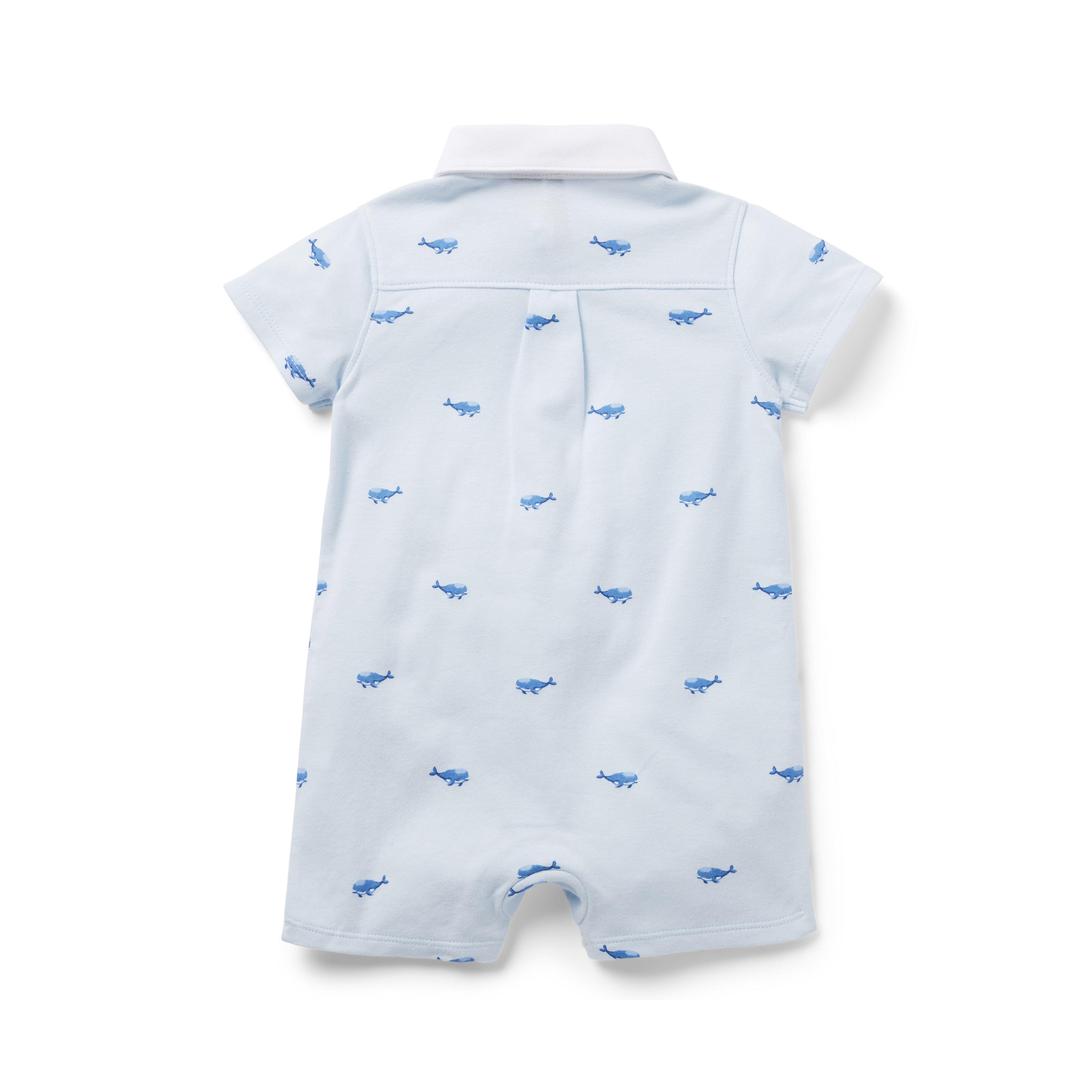 Baby Whale Polo Romper image number 1