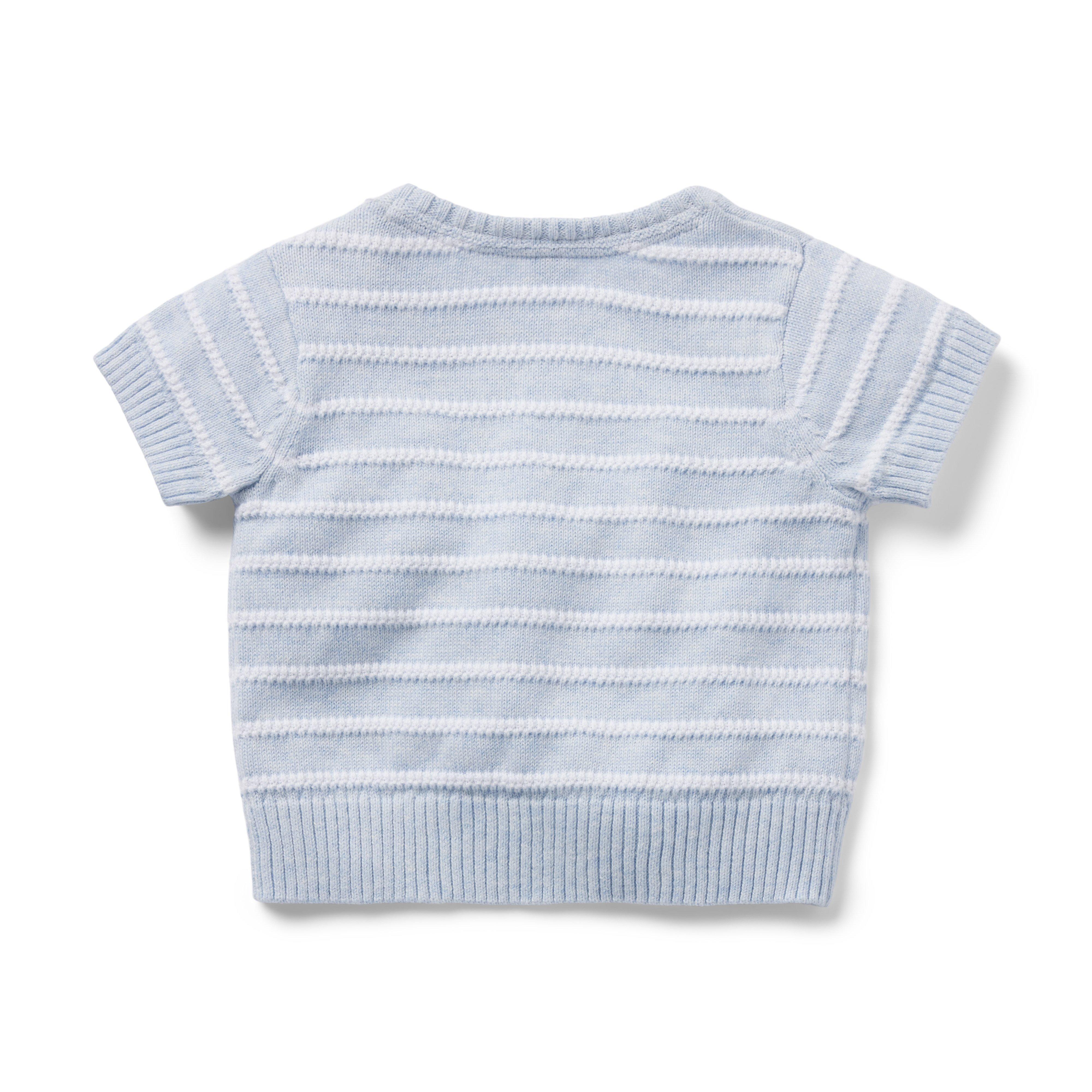 Baby Striped Short Sleeve Sweater image number 1