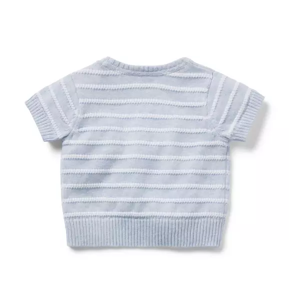 Baby Striped Short Sleeve Sweater image number 1