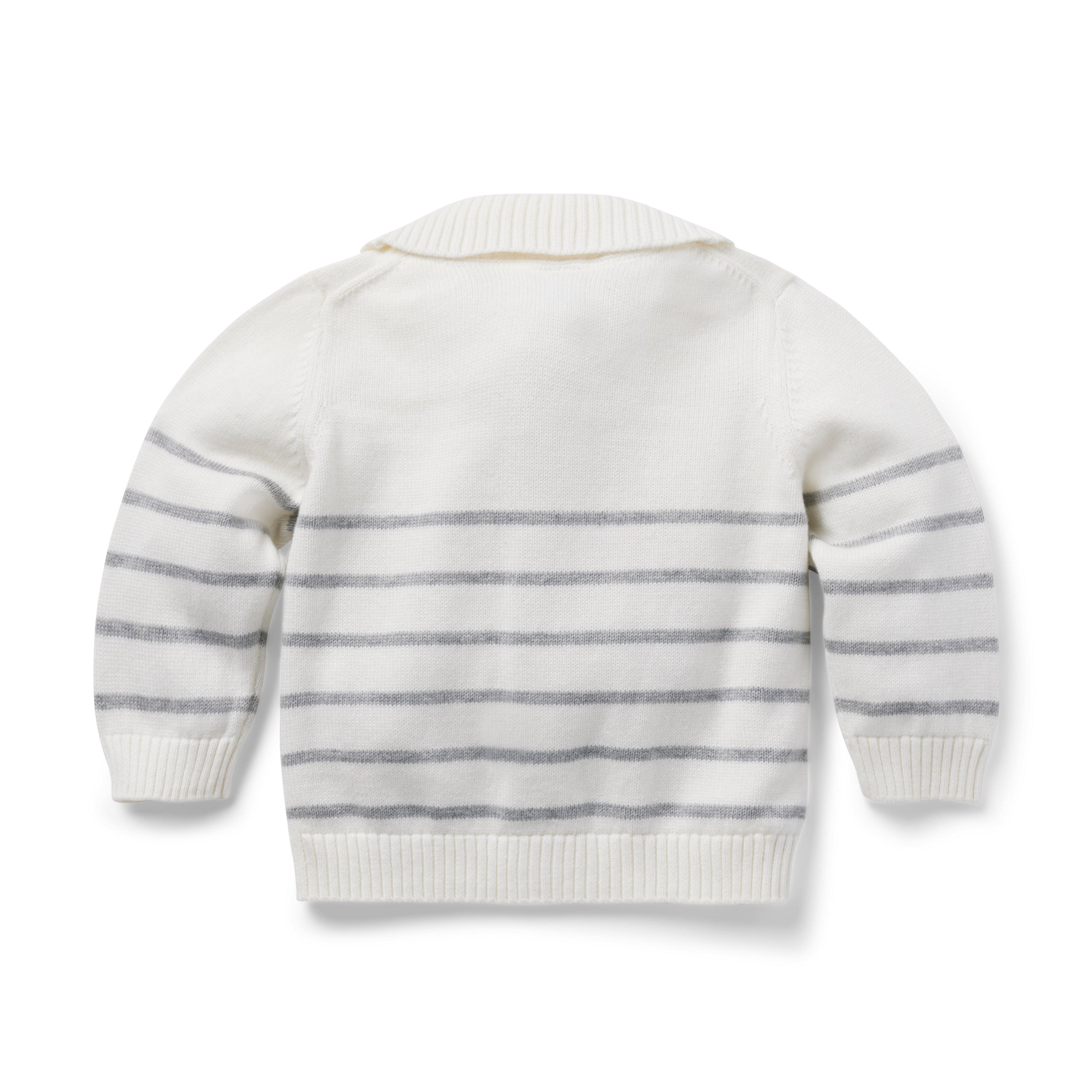 Baby Striped Shawl Collar Cardigan image number 1