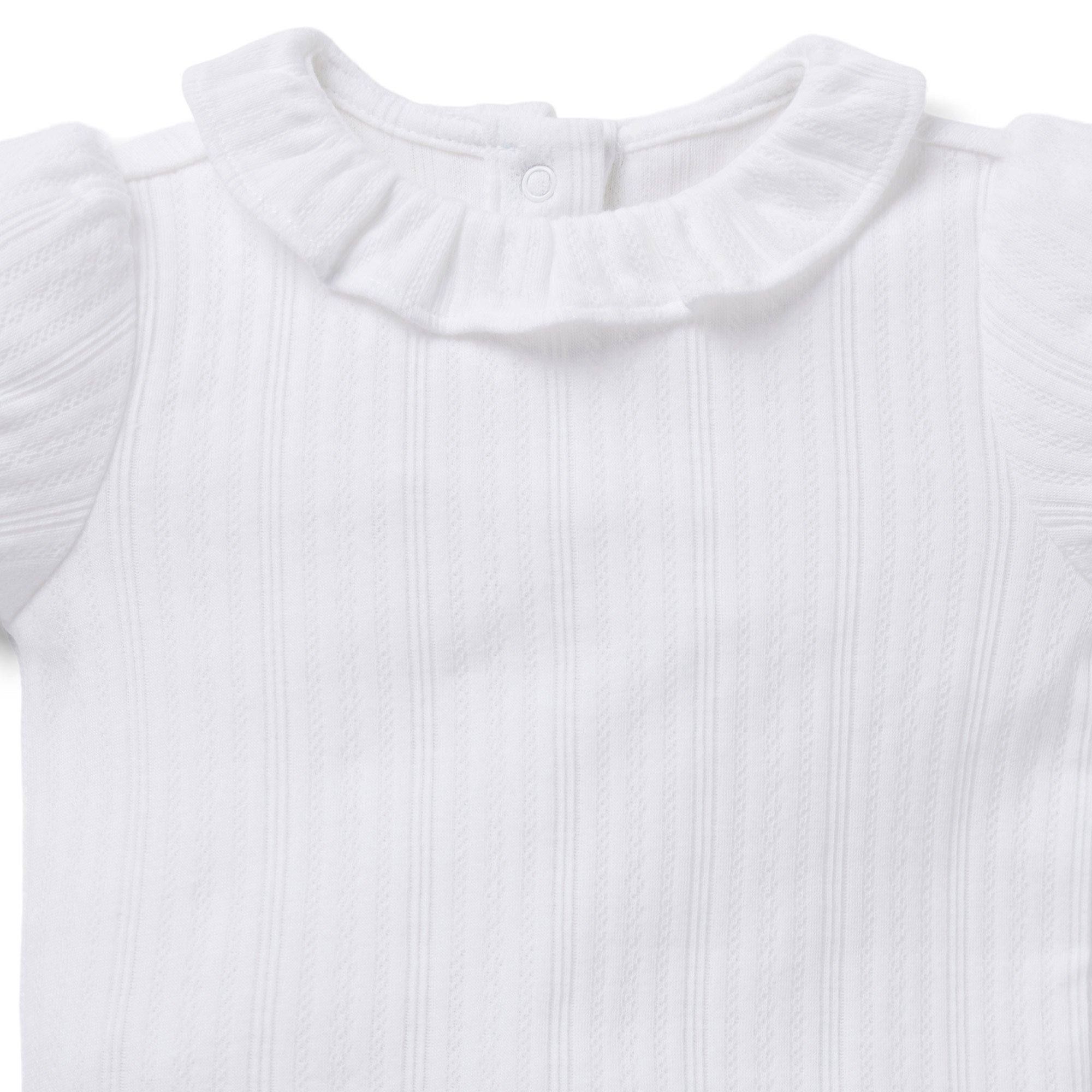 Baby Pointelle Ruffle Collar Bodysuit image number 2