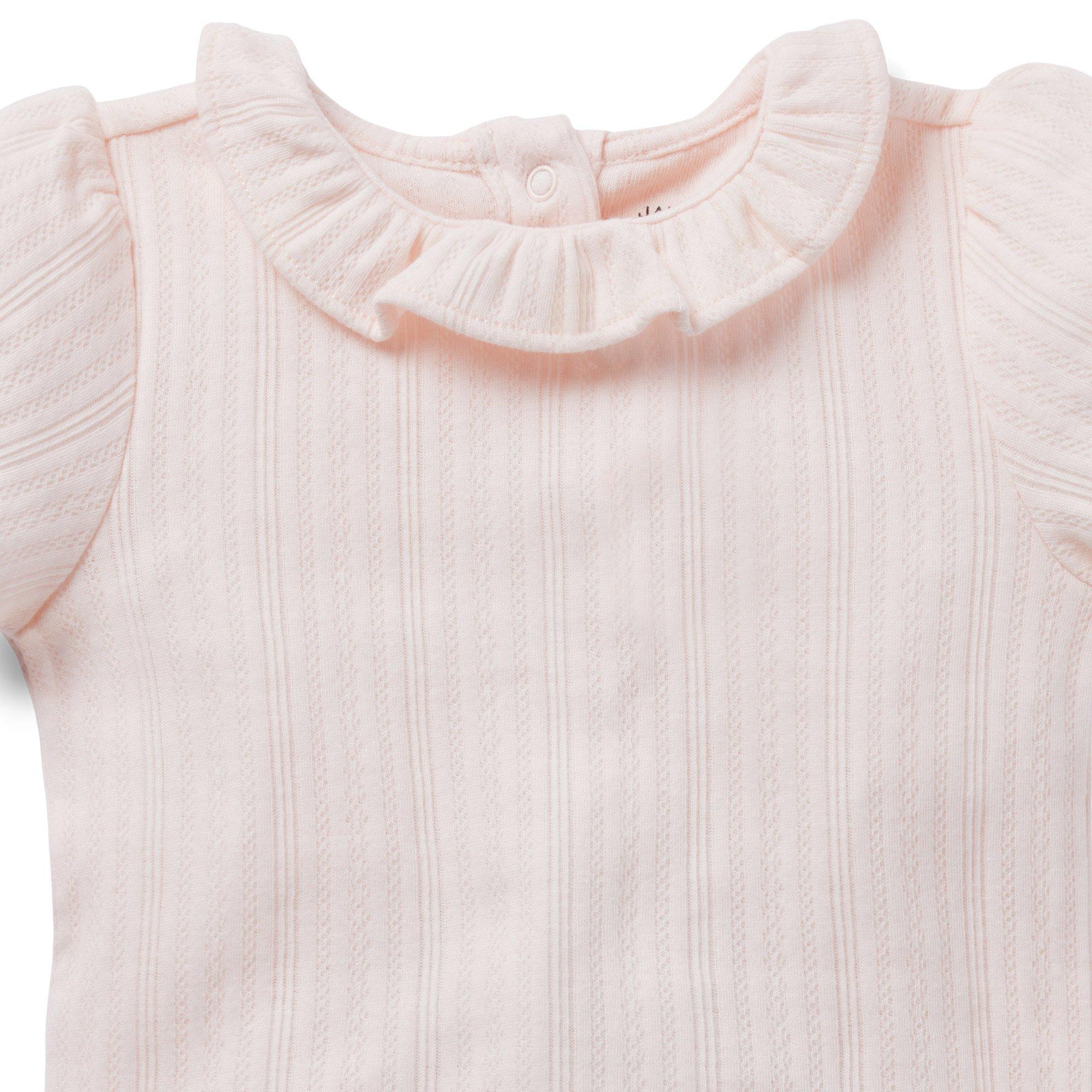 Baby Pointelle Ruffle Collar Bodysuit image number 2