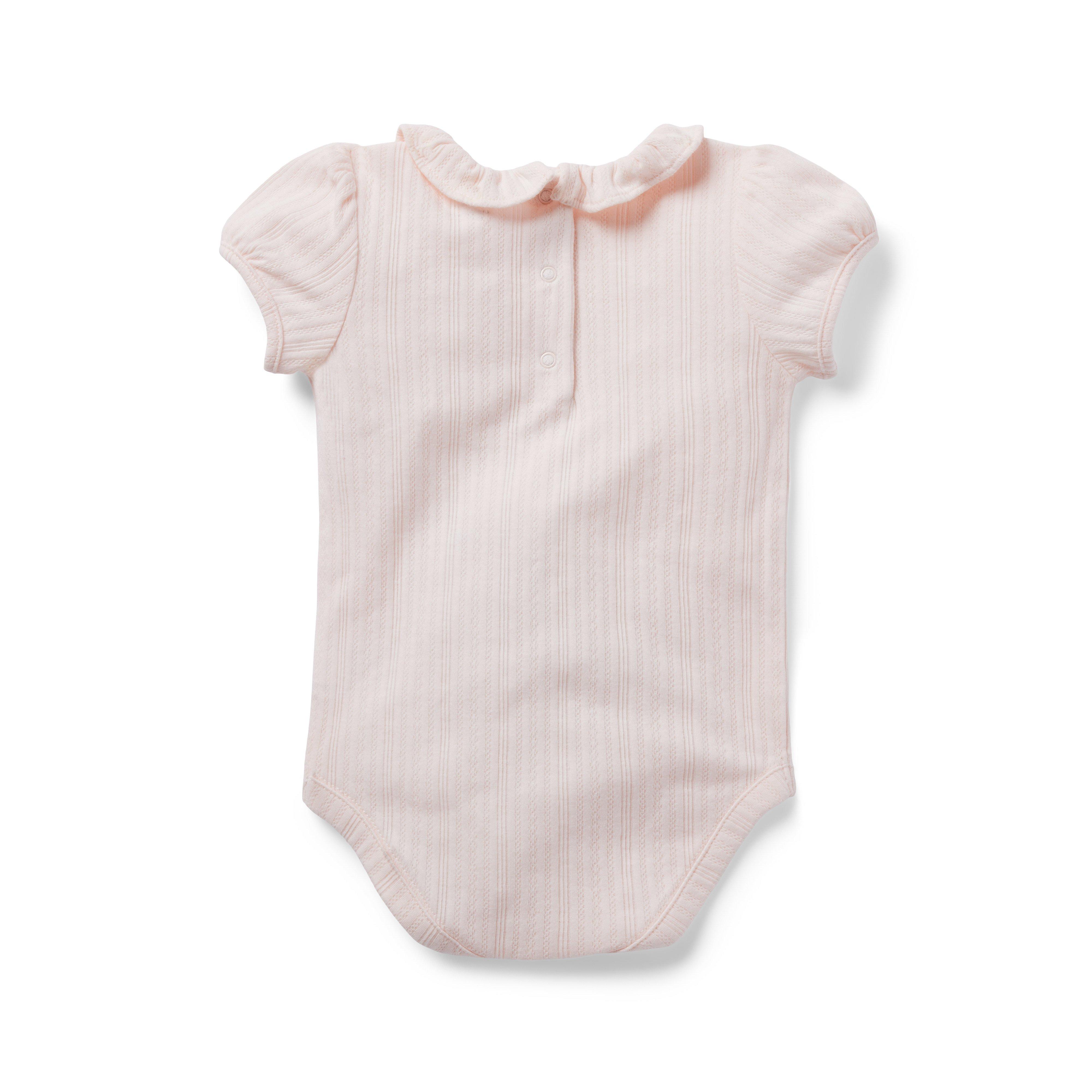 Baby Pointelle Ruffle Collar Bodysuit image number 1