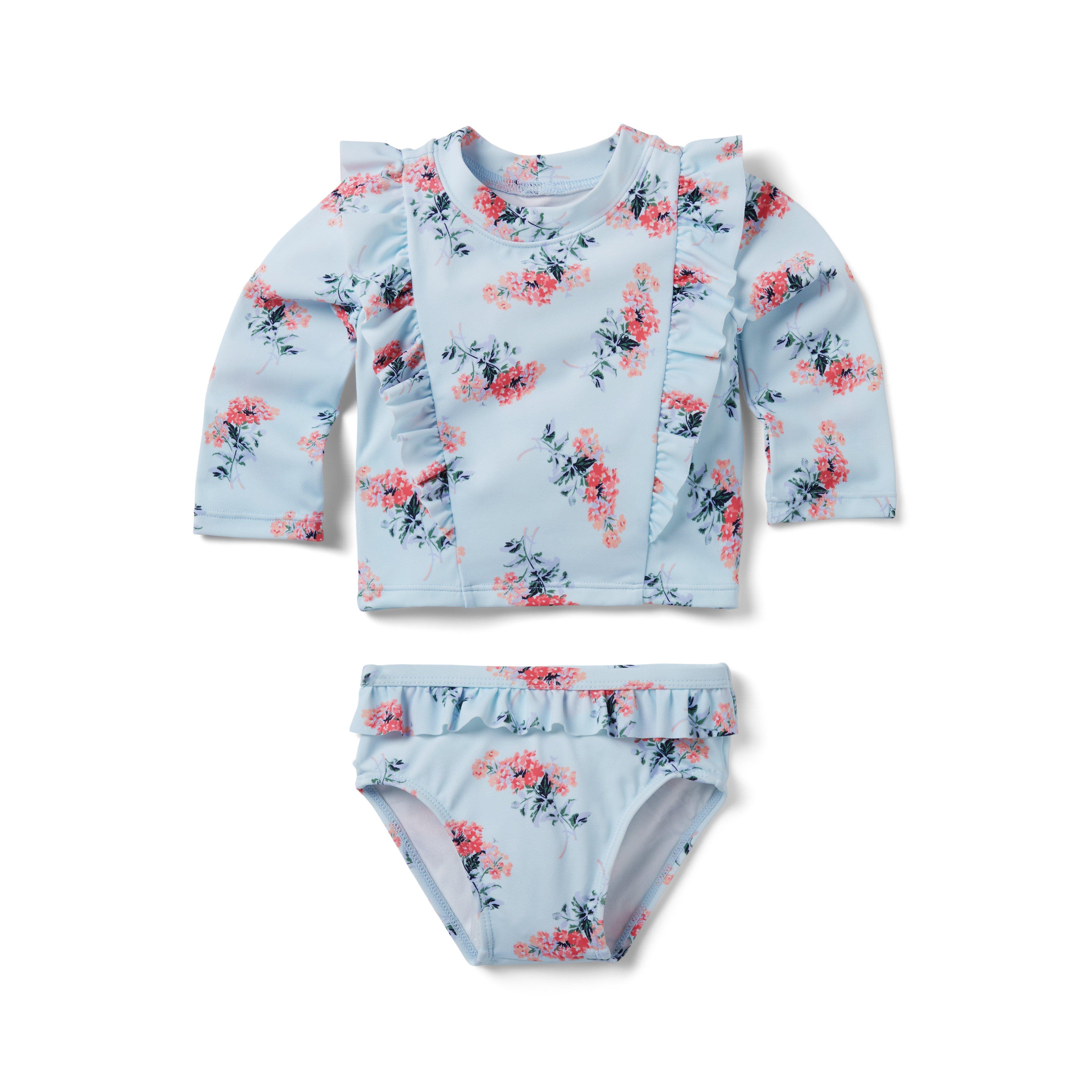 Baby Floral Rash Guard Set image number 0