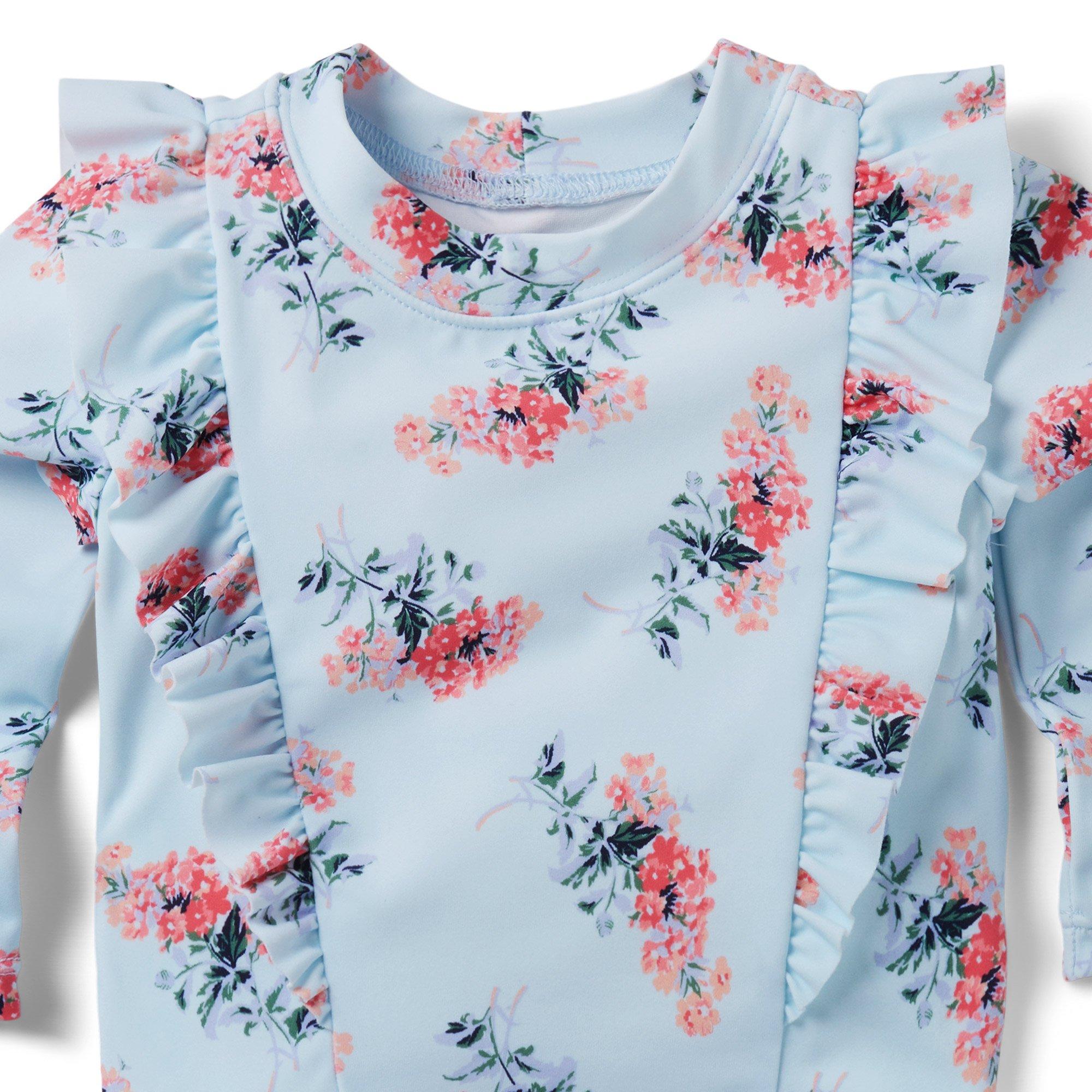 Baby Floral Rash Guard Set image number 2