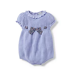Baby Bow Sweater Romper