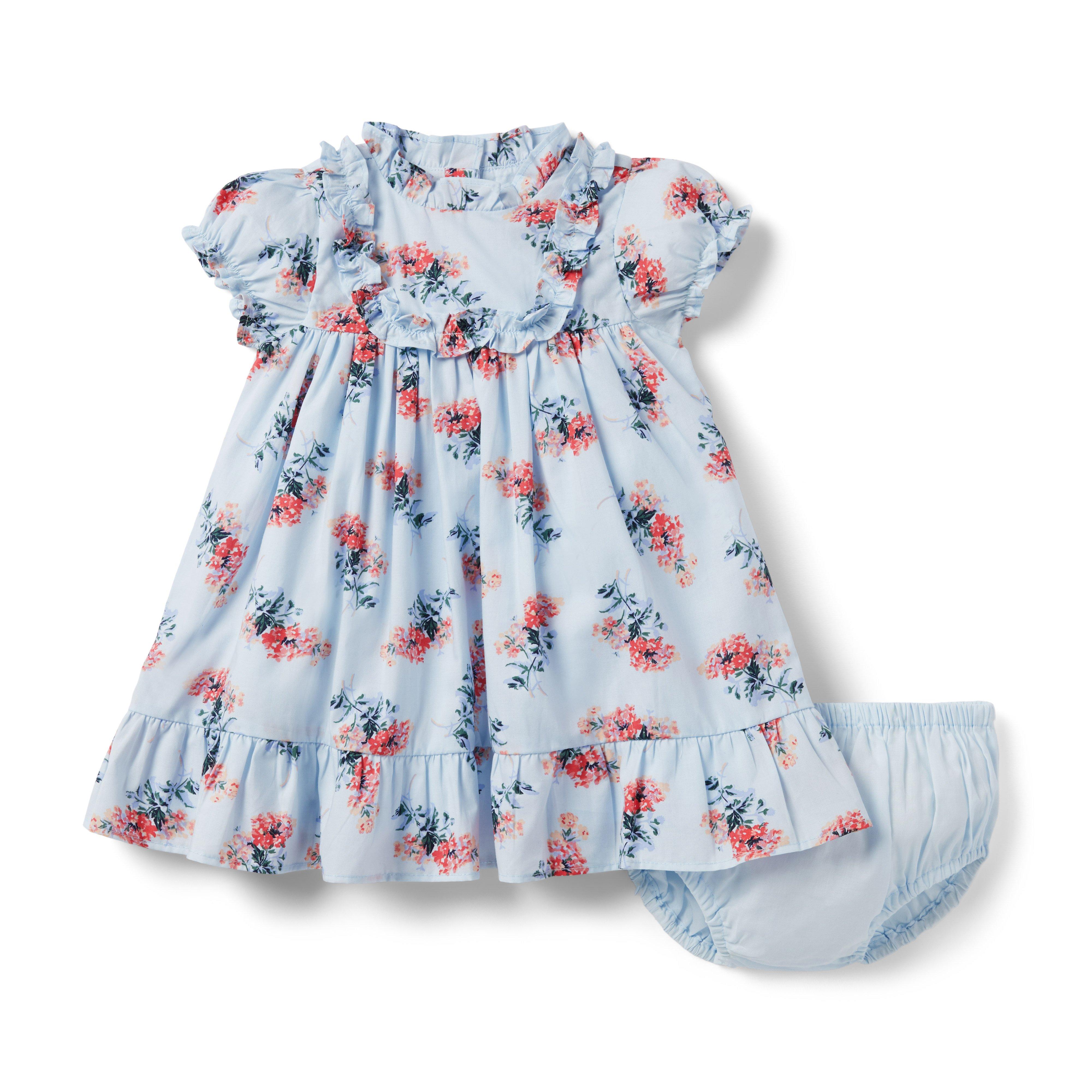 Baby Floral Puff Sleeve Dress image number 2