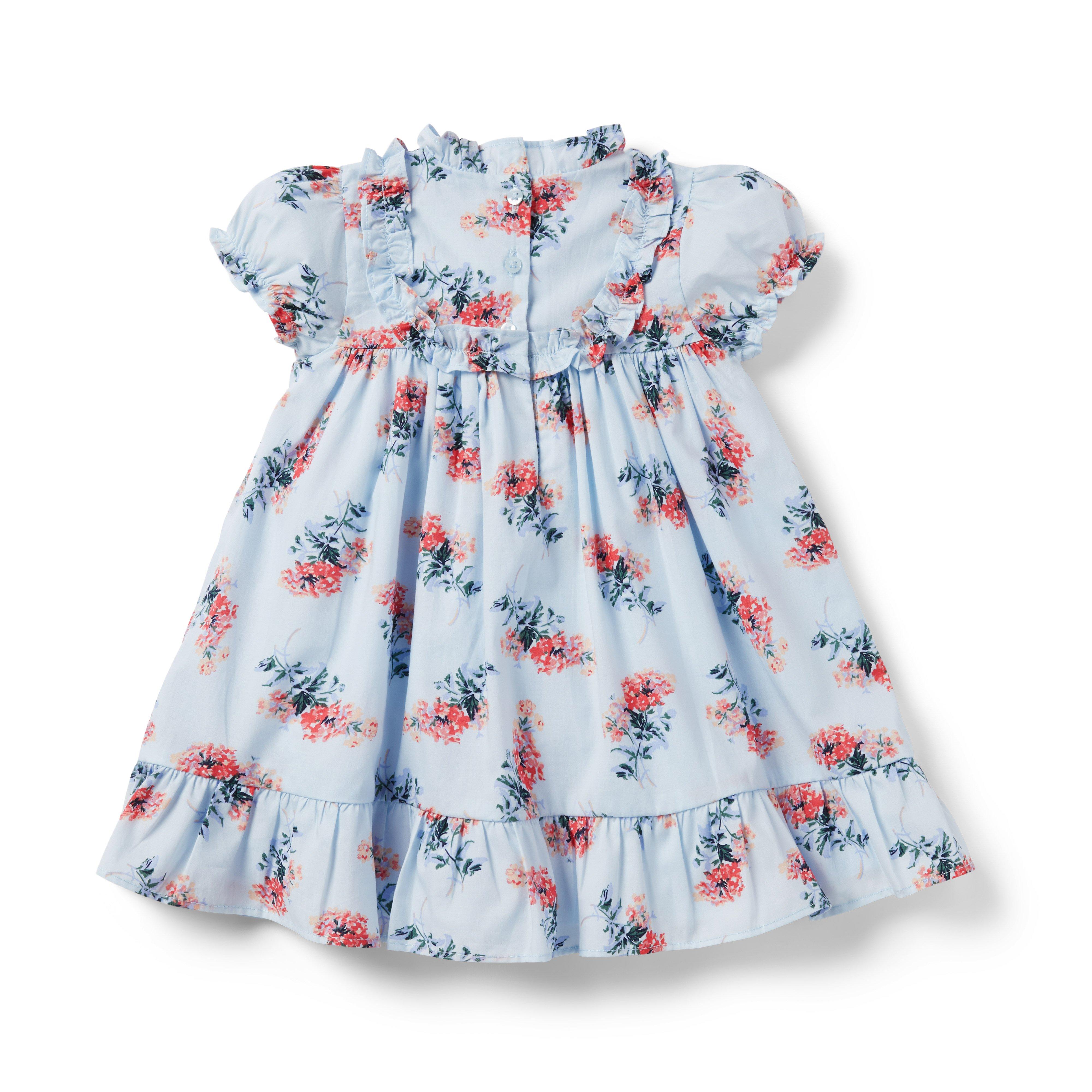 Baby Floral Puff Sleeve Dress image number 1