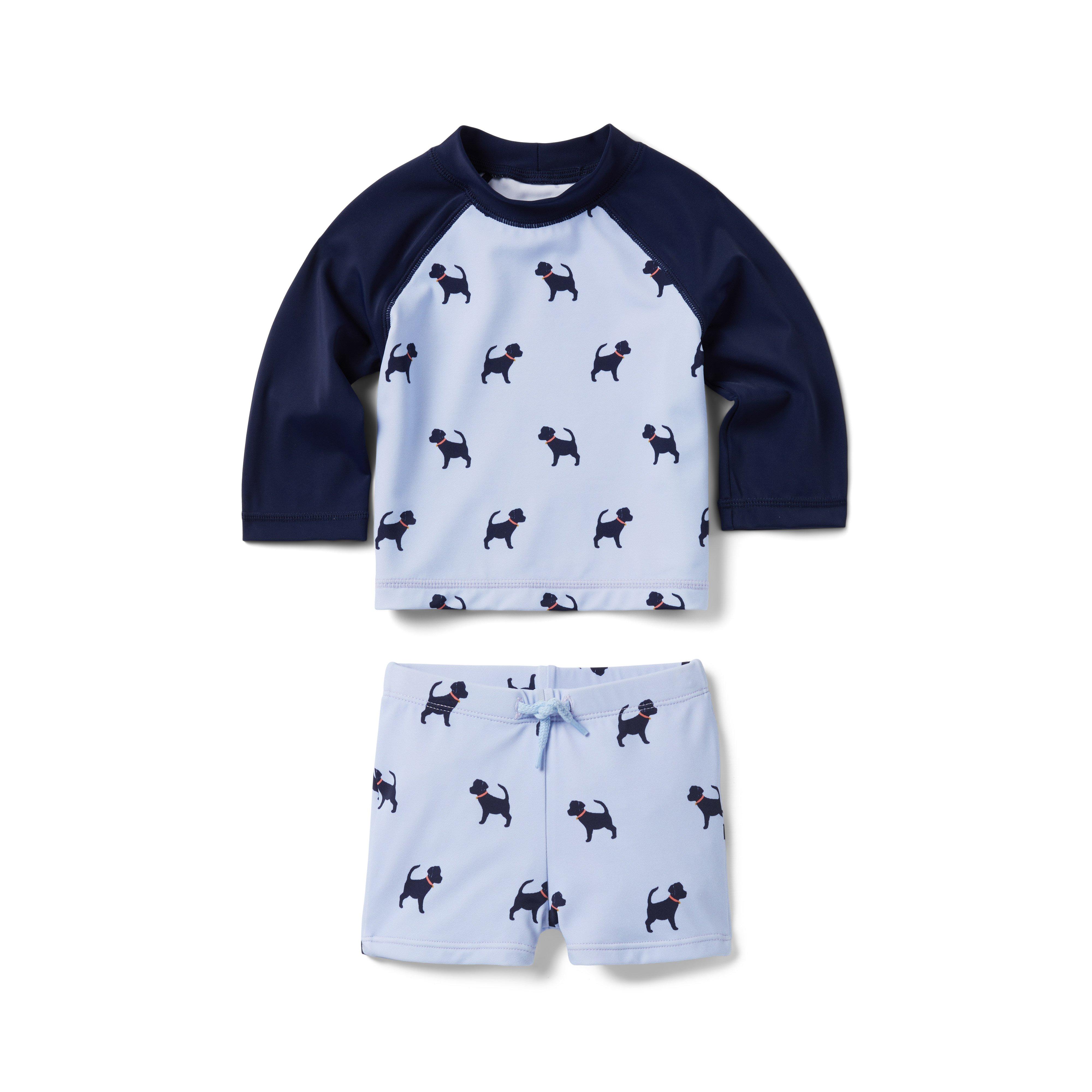 Baby Dog Rash Guard Set image number 0