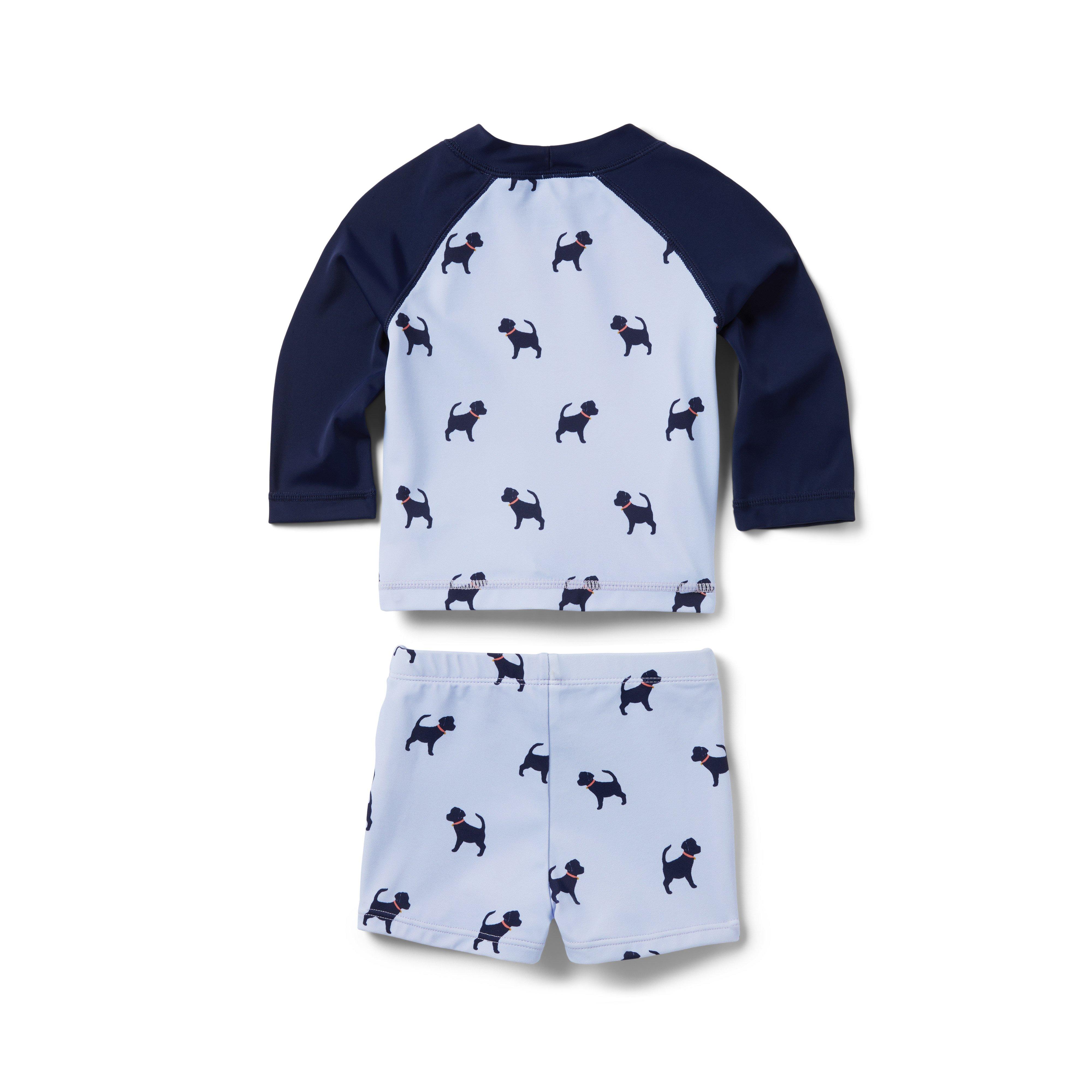 Baby Dog Rash Guard Set image number 1