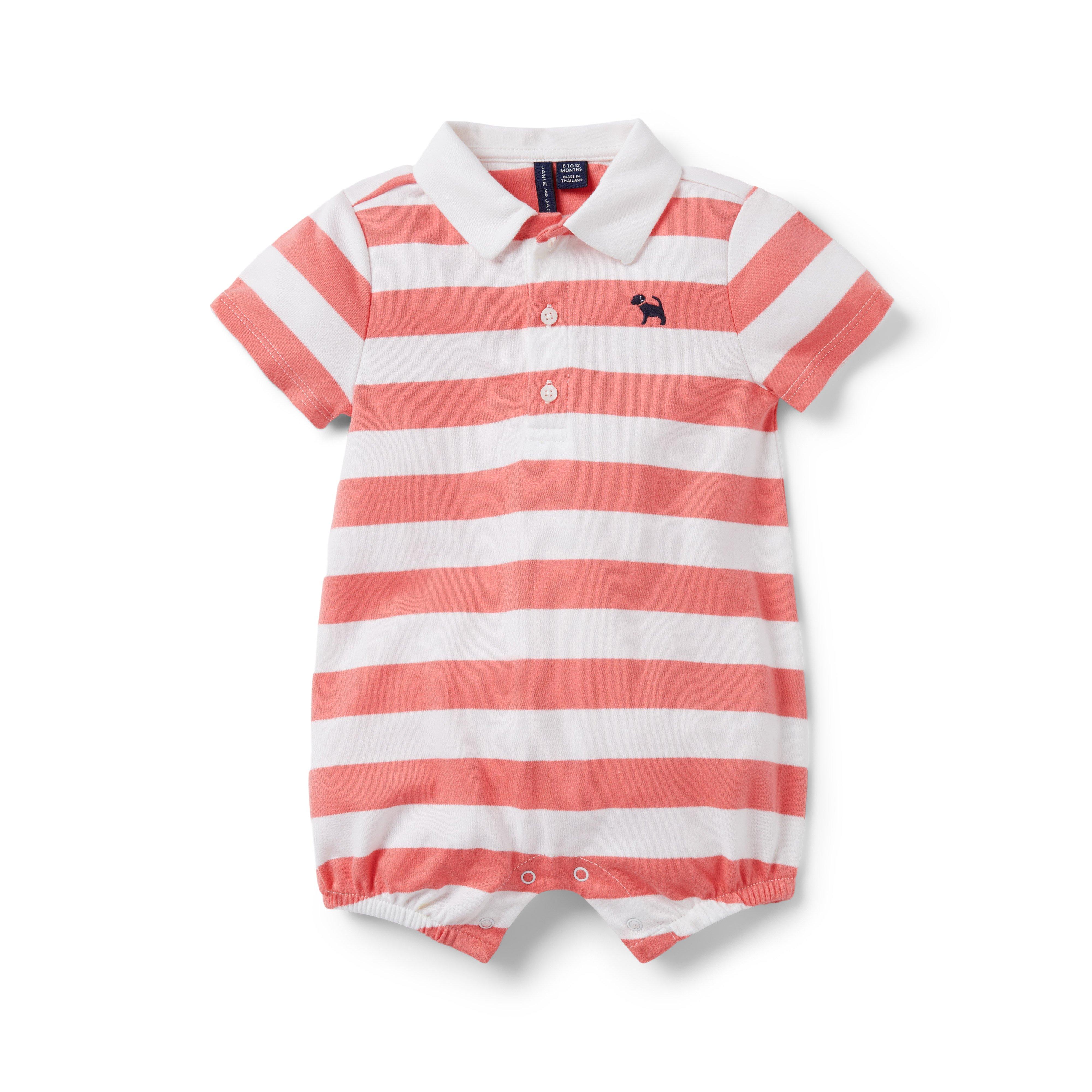 Baby Striped Polo 1-Piece image number 0