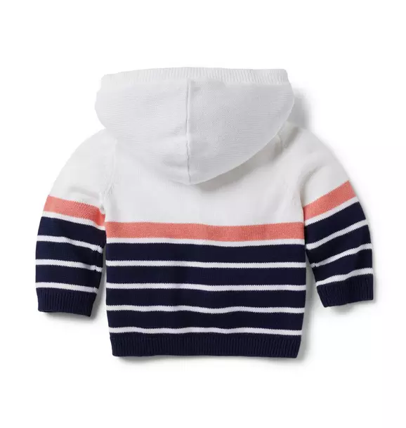 Baby Striped Hooded Sweater image number 1