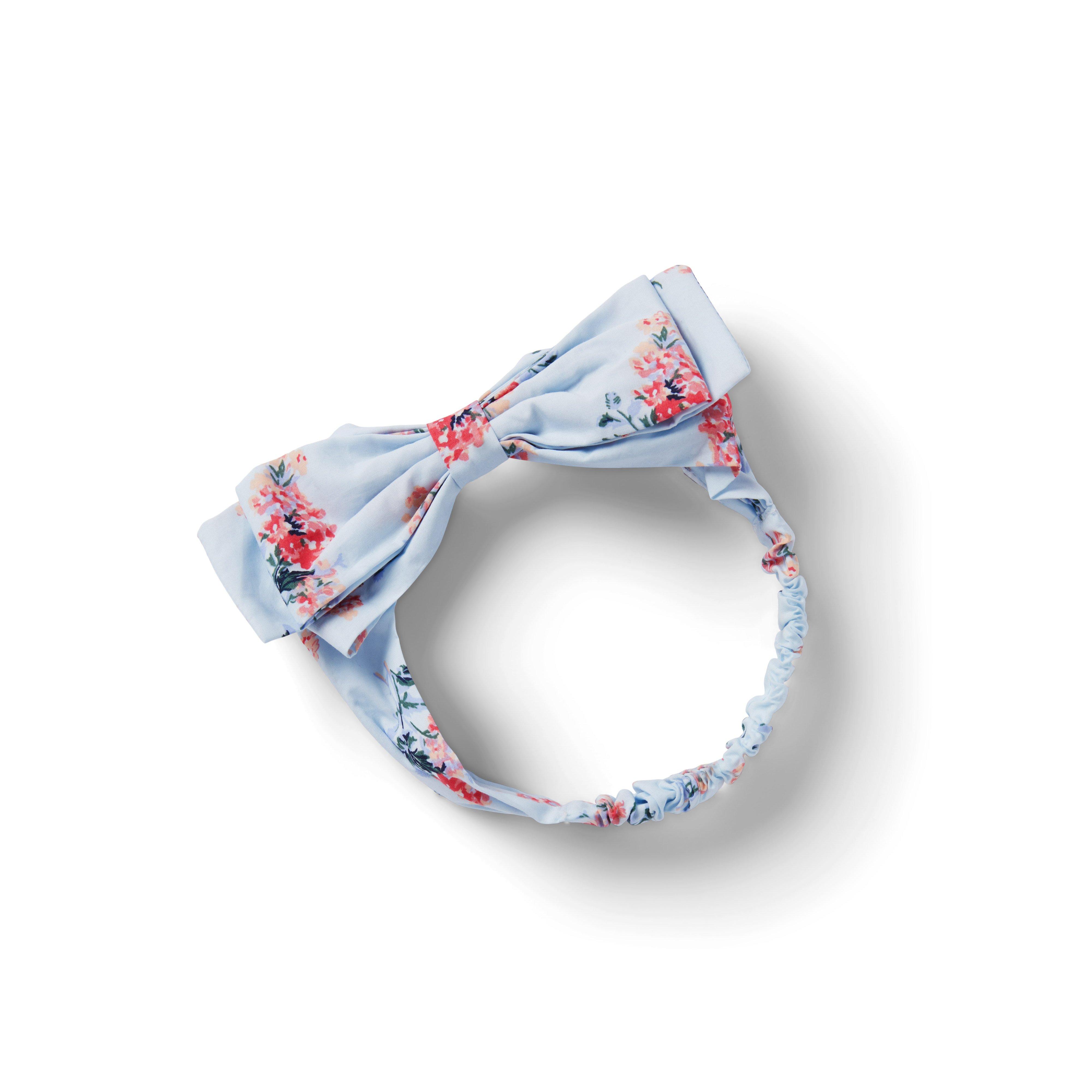 Baby Floral Bow Soft Headband image number 0
