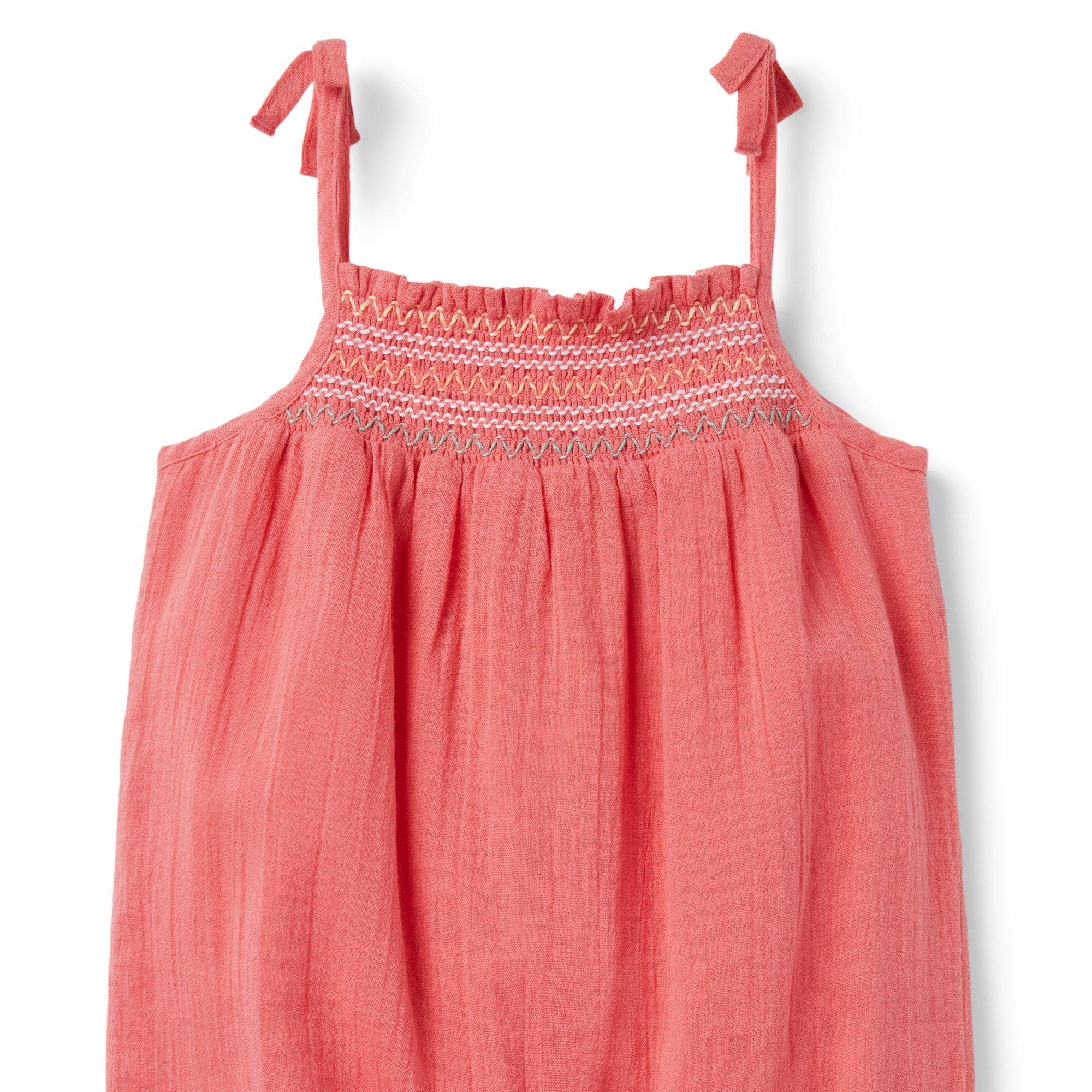 Baby Smocked Gauze Jumpsuit image number 2