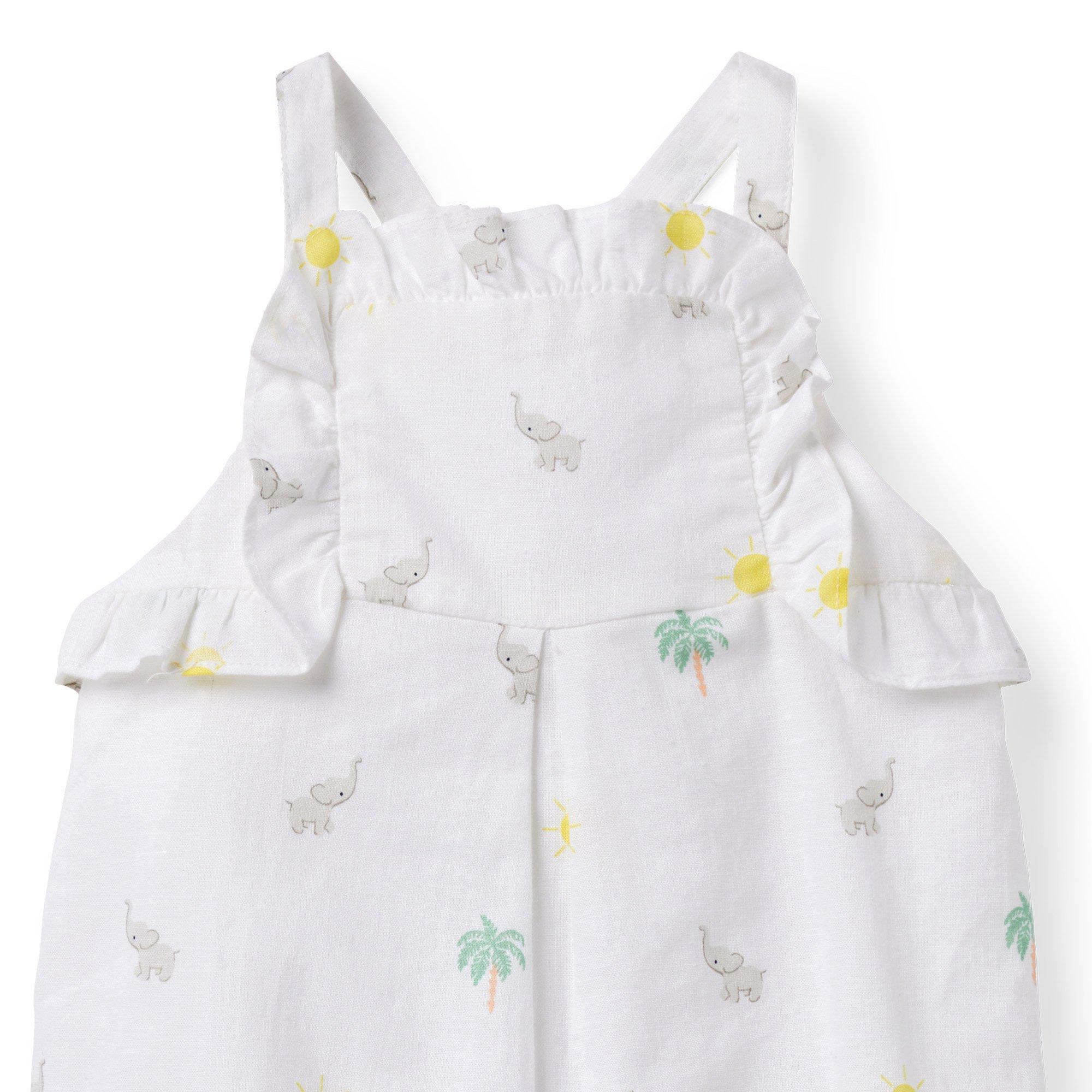 Baby Elephant Ruffle Romper image number 3