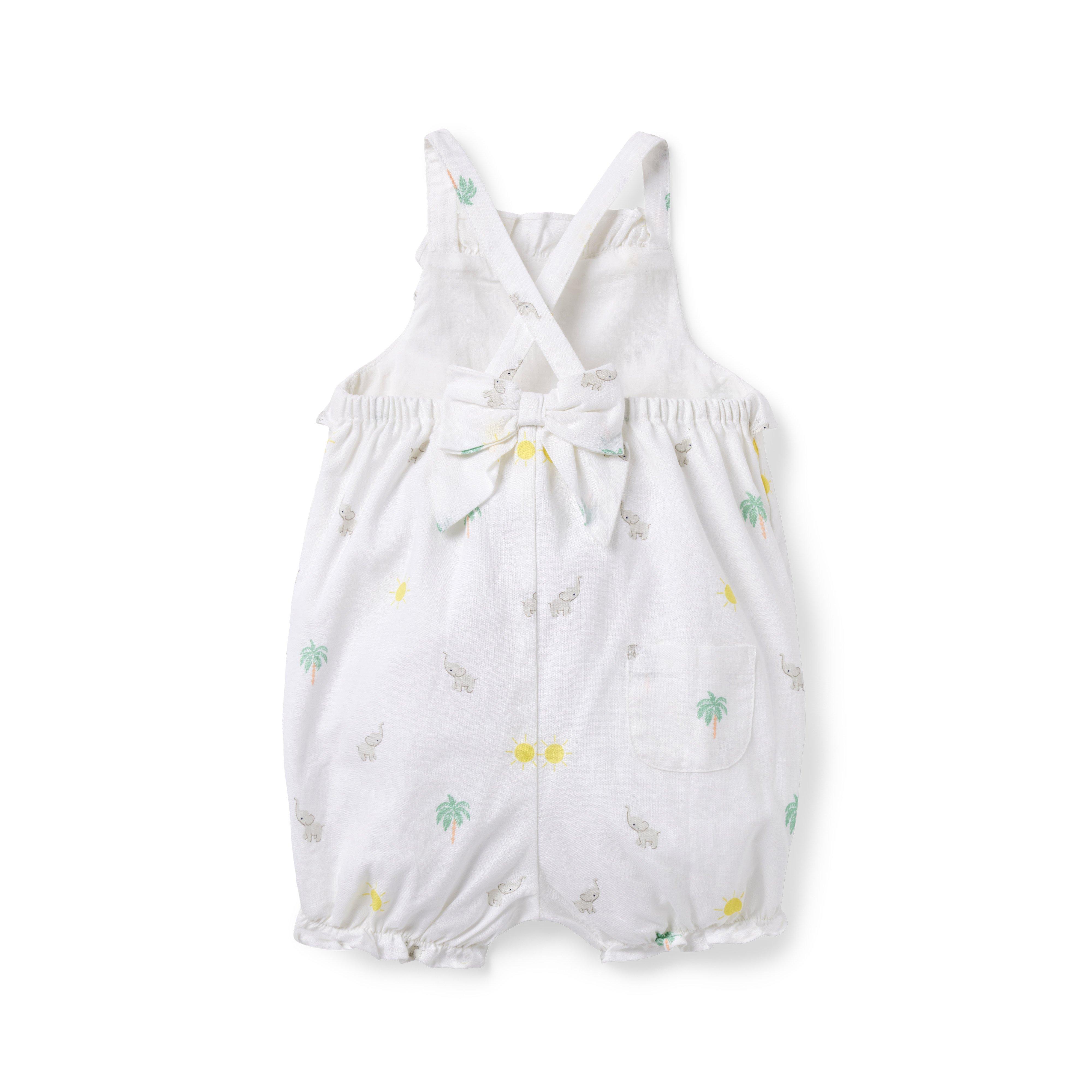 Baby Elephant Ruffle Romper image number 1