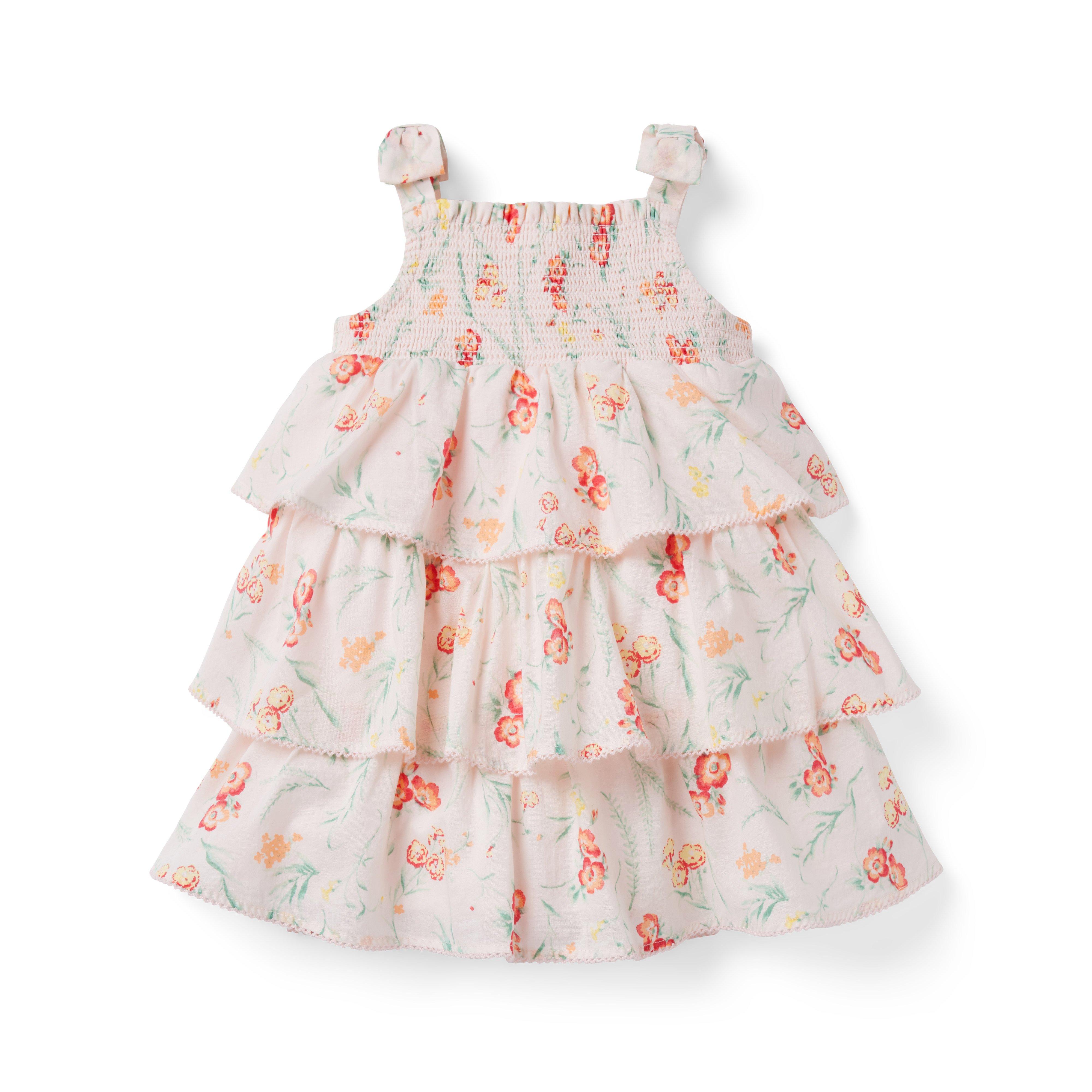 Baby Floral Tiered Smocked Sundress