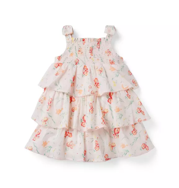 Baby Floral Tiered Smocked Sundress