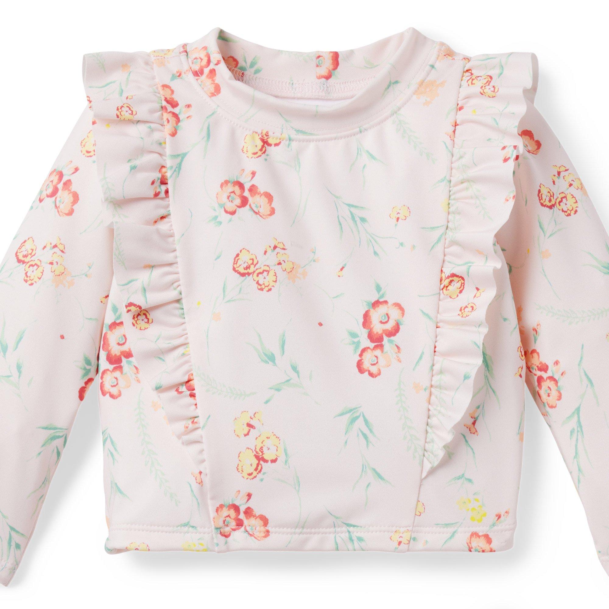 Baby Floral Recycled Rash Guard Set image number 2