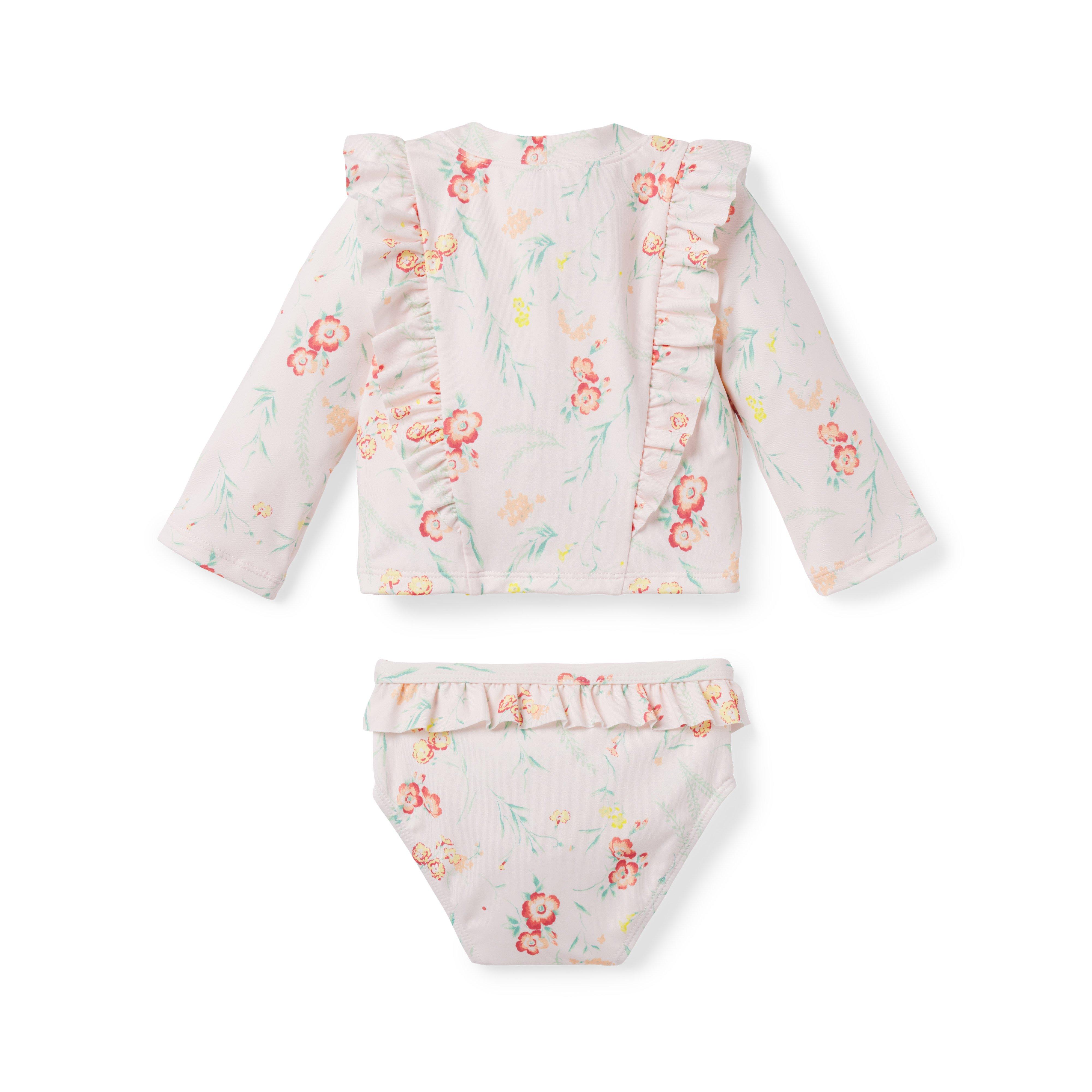 Baby Floral Recycled Rash Guard Set image number 1