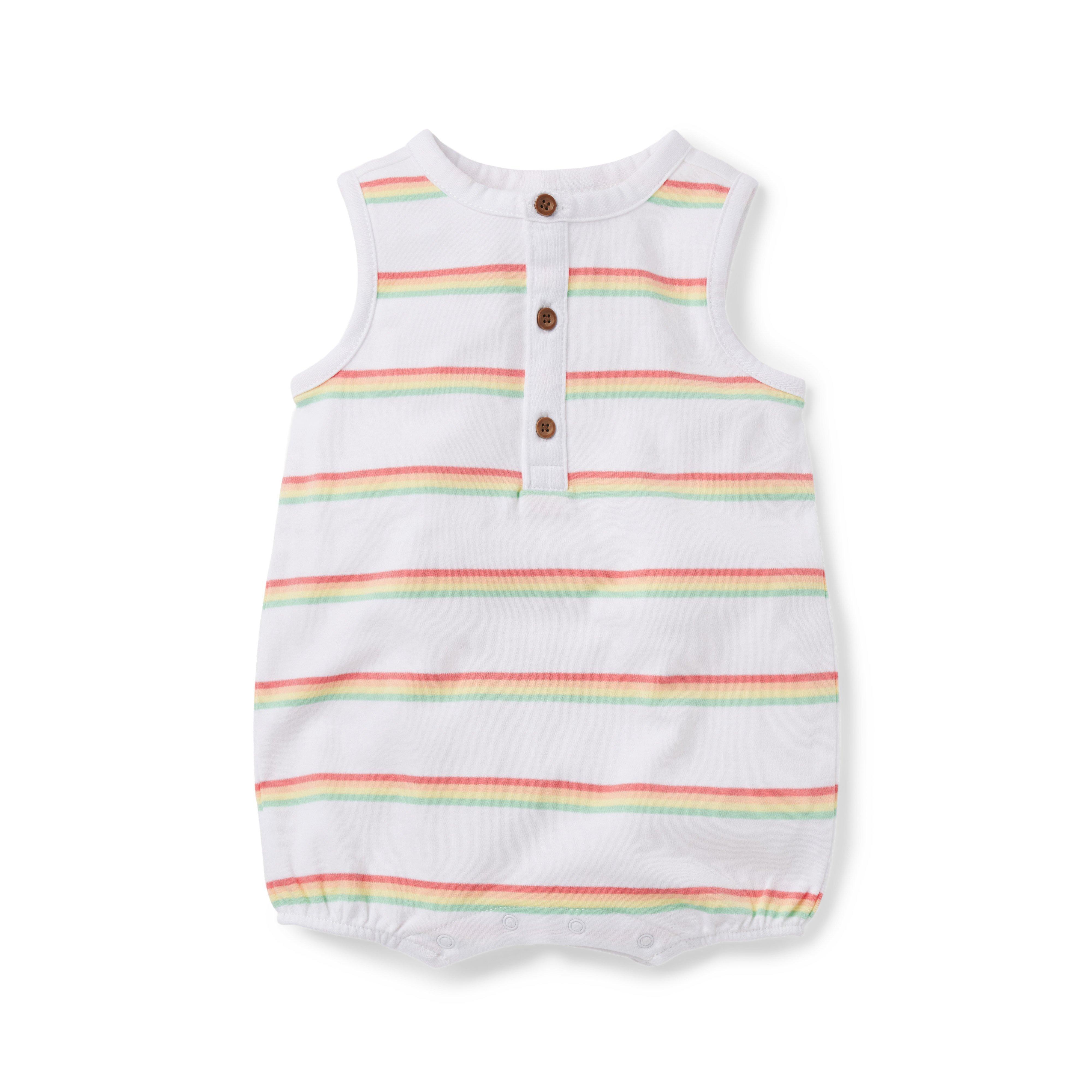 Baby Striped Romper image number 0