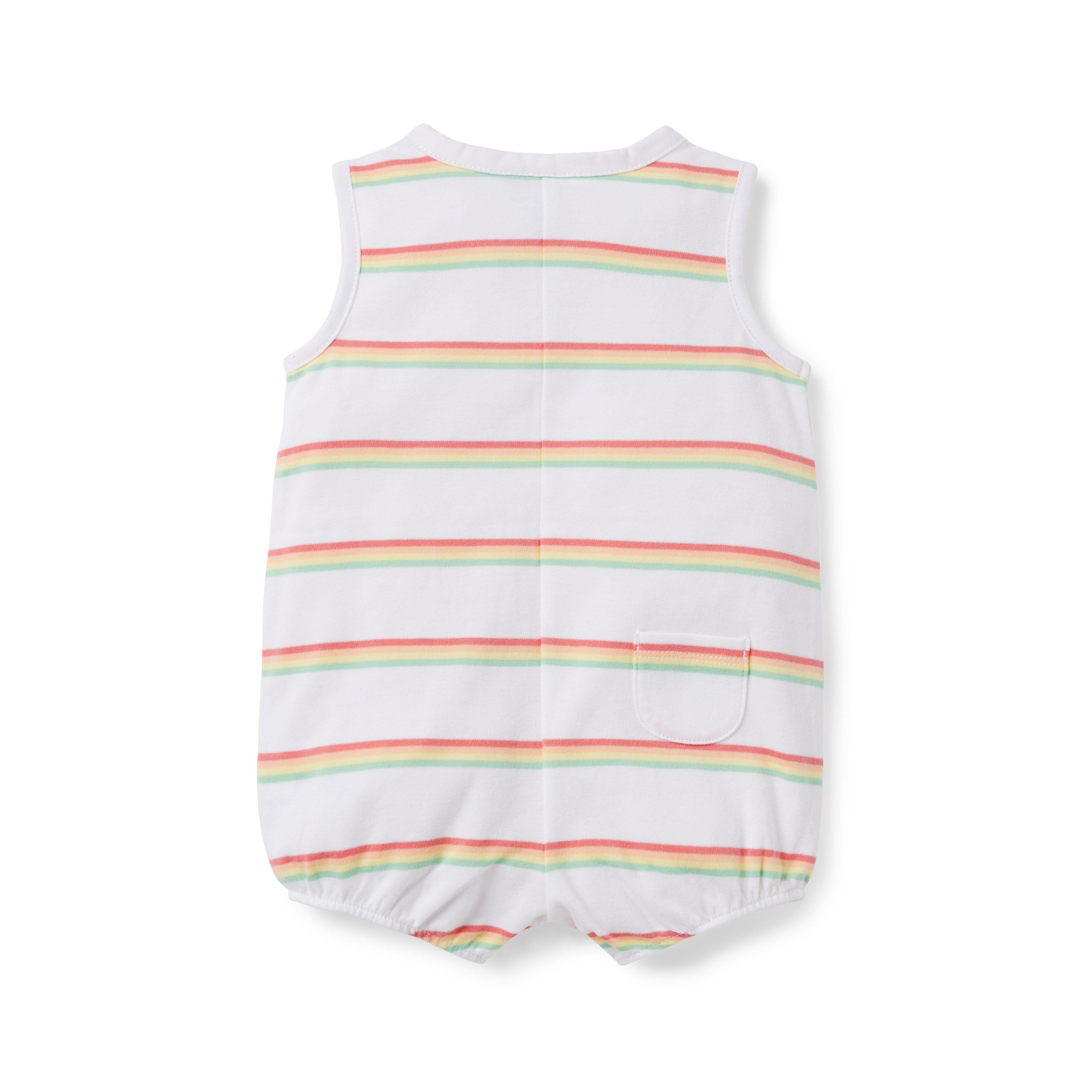 Baby Striped Romper image number 1