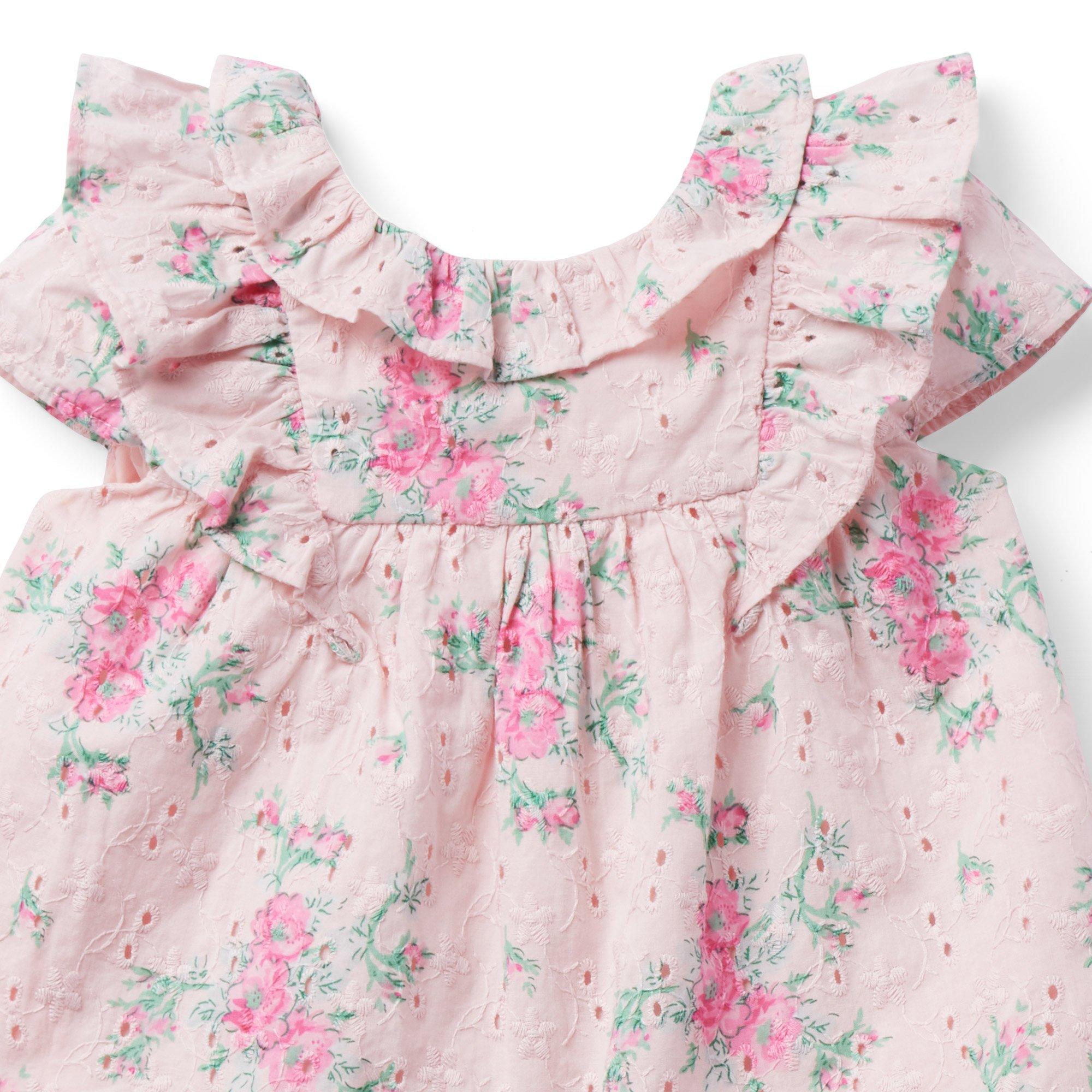 Baby Floral Eyelet Matching Set image number 2