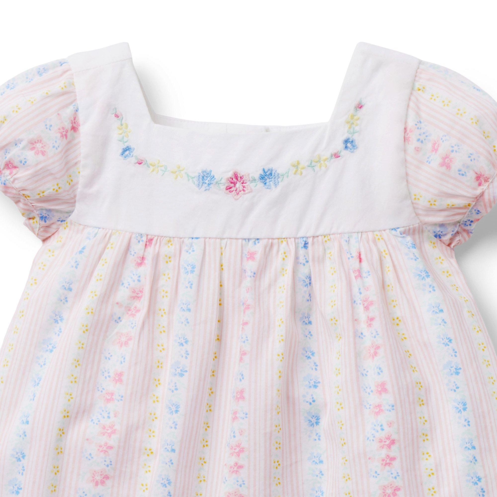Baby Floral Striped Matching Set image number 2
