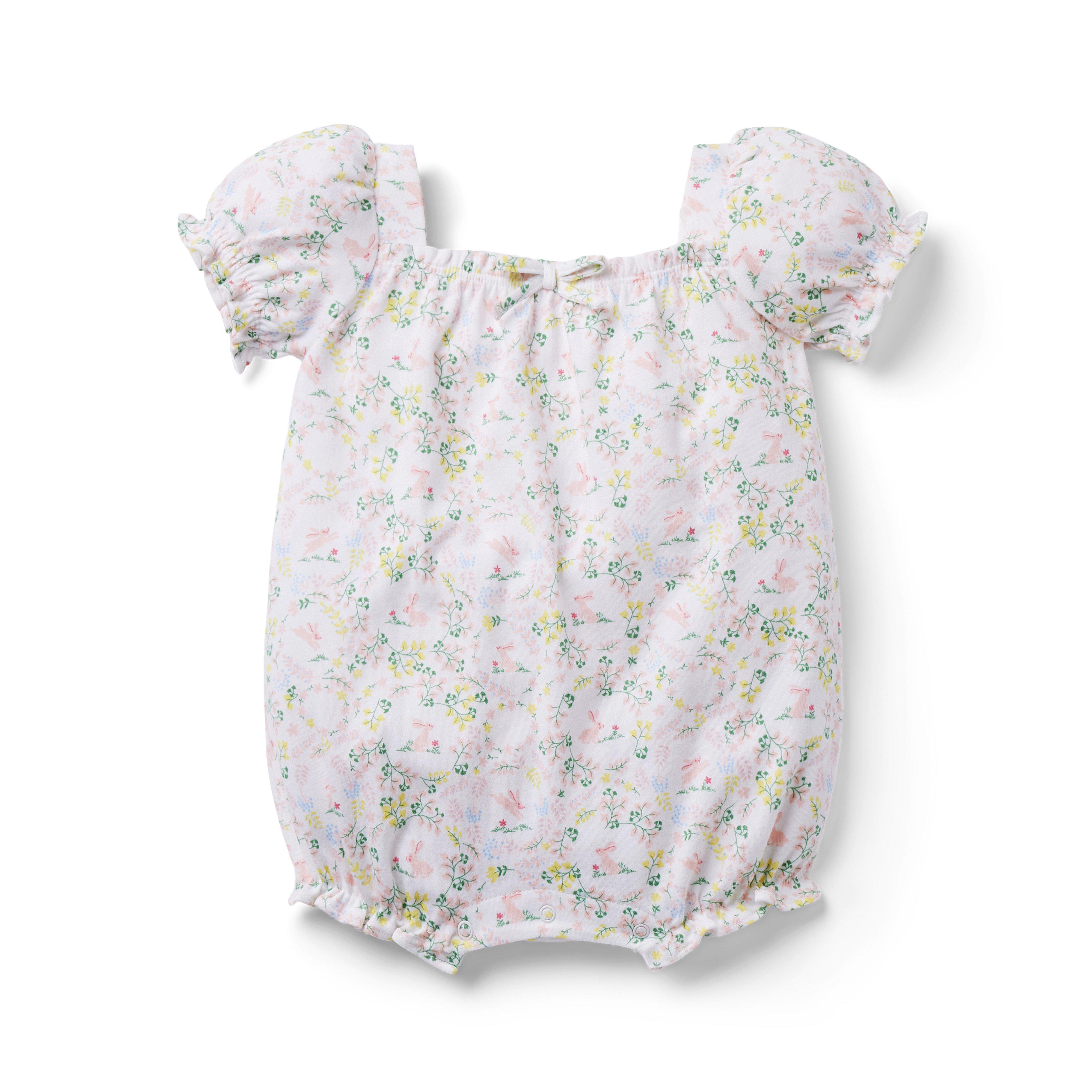 Baby Bunny Floral Romper image number 0