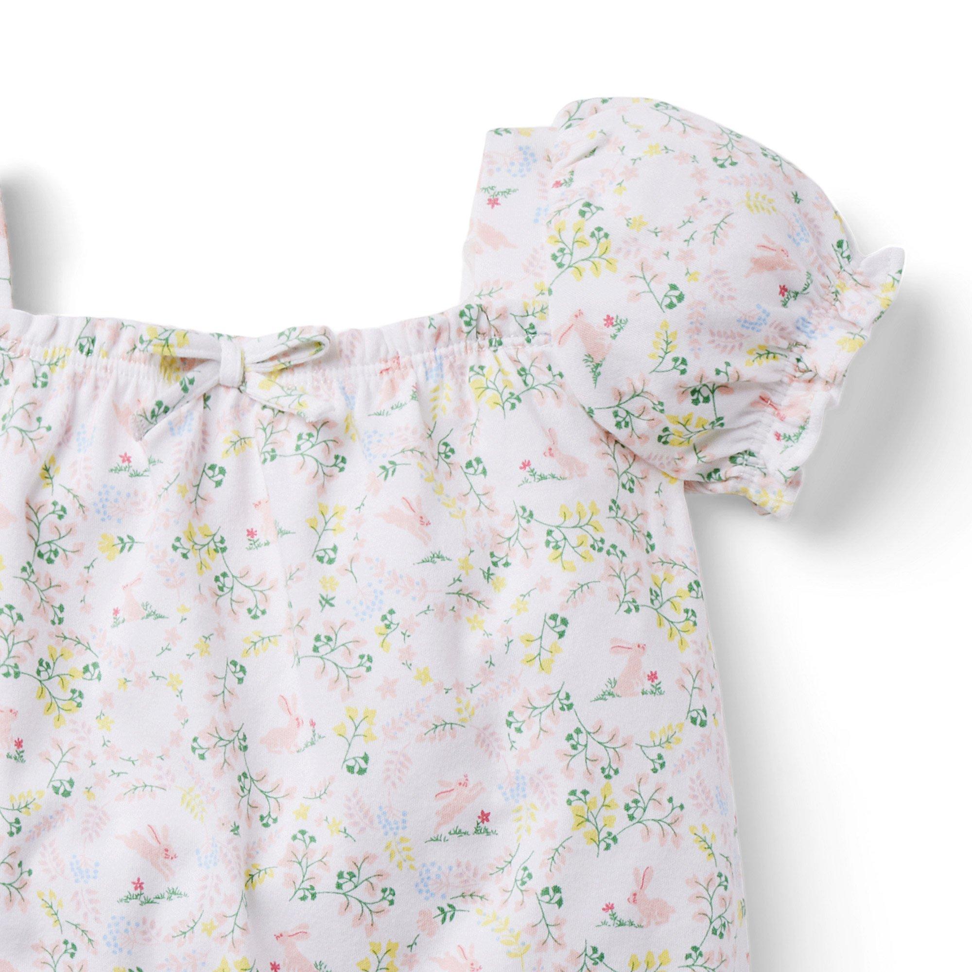 Baby Bunny Floral Romper image number 2