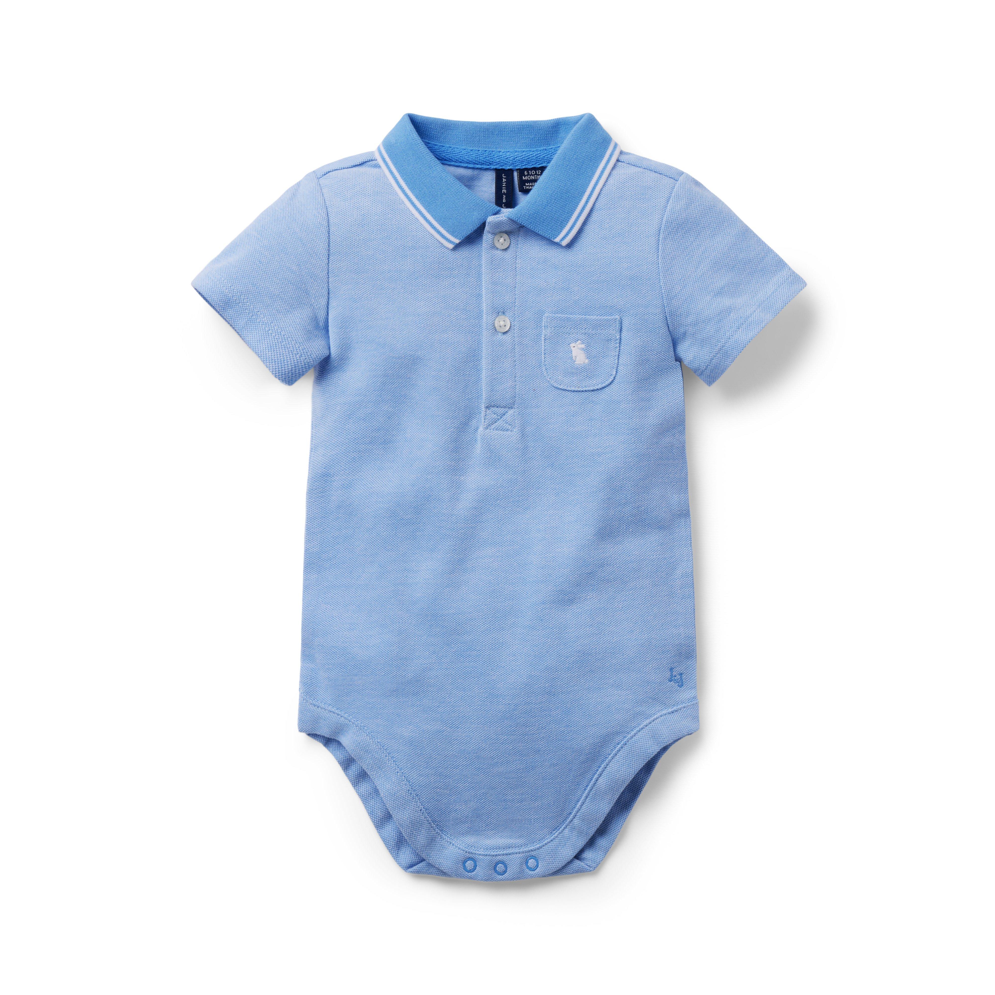 Baby Bunny Polo Bodysuit image number 0