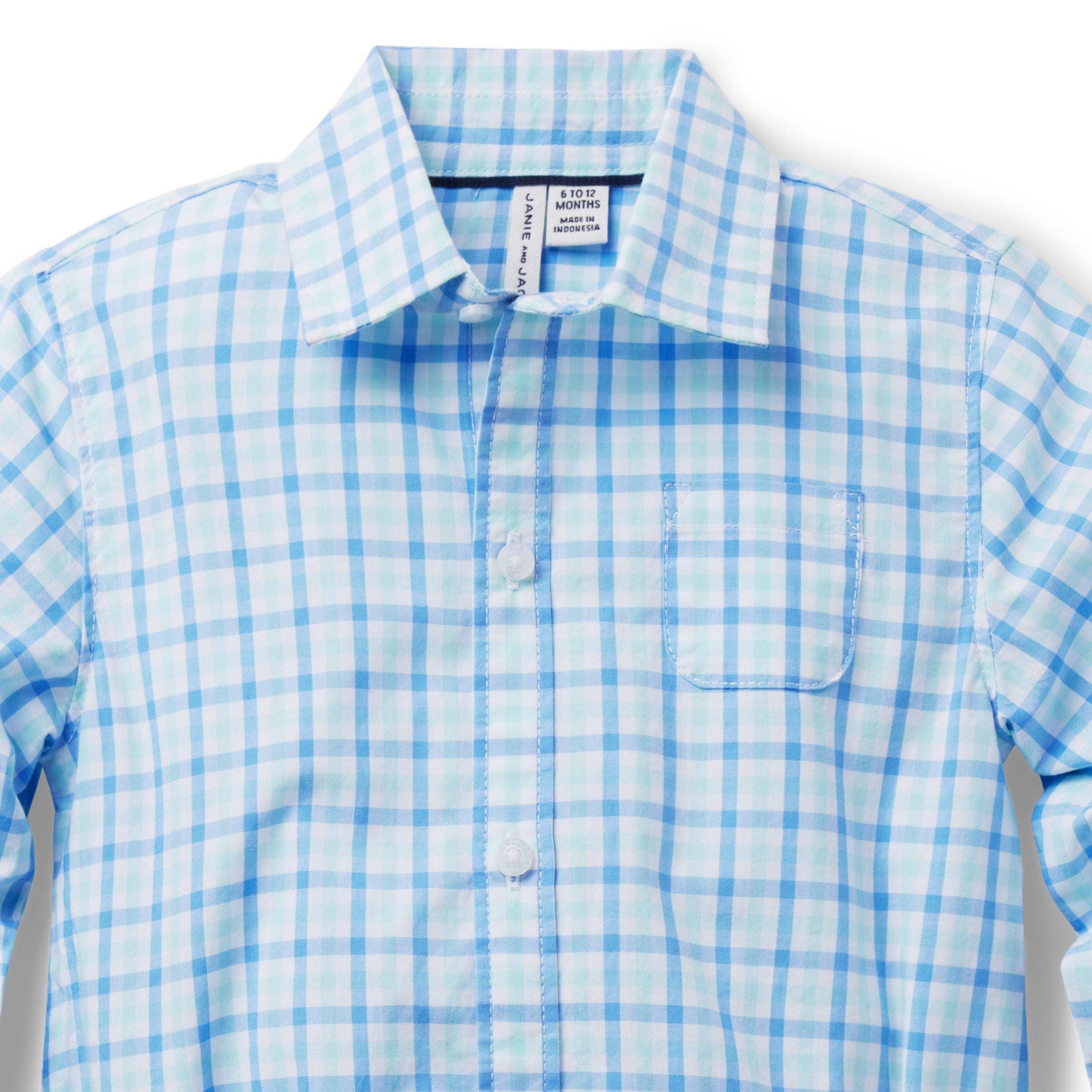 Baby Plaid Poplin Bodysuit image number 2