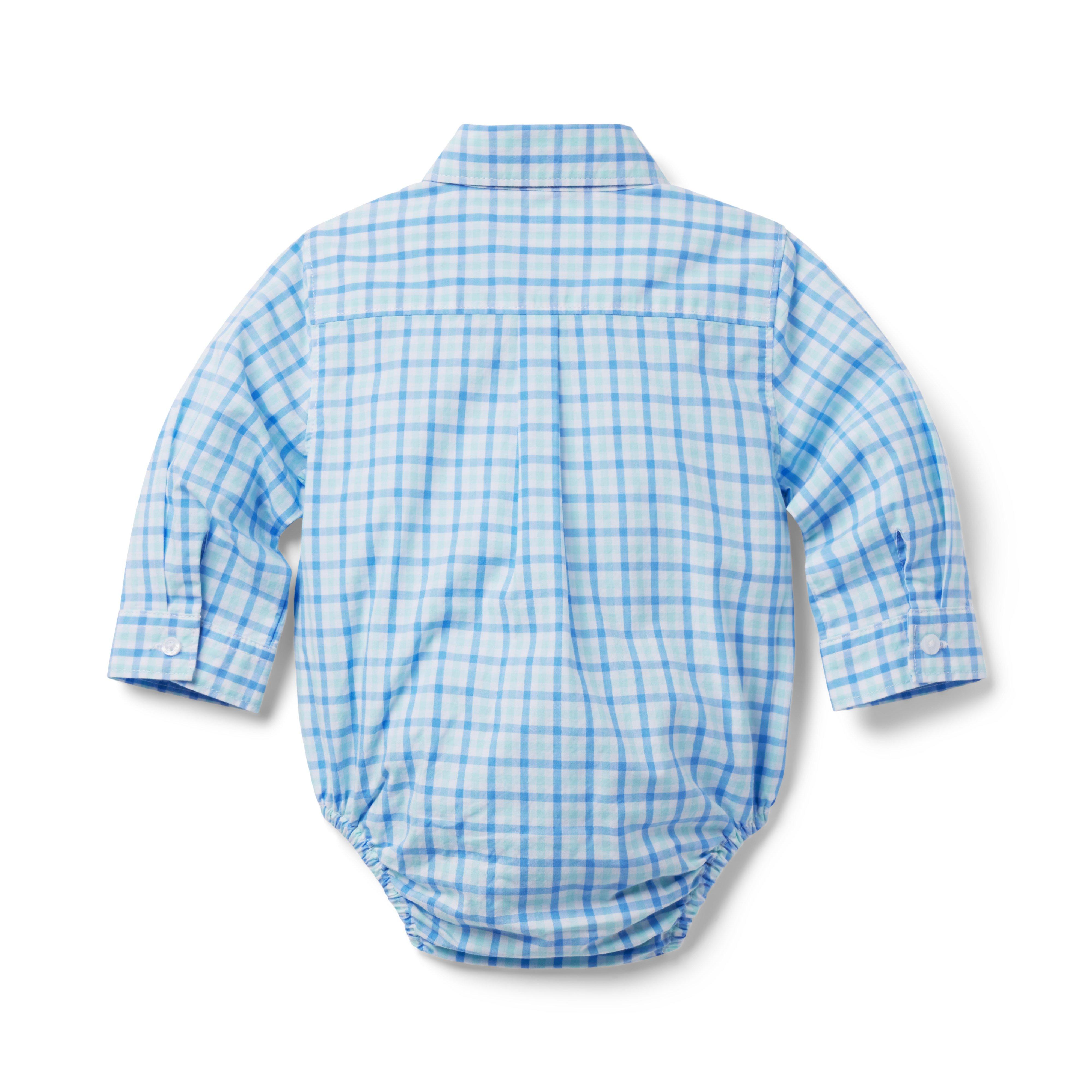 Baby Plaid Poplin Bodysuit image number 1