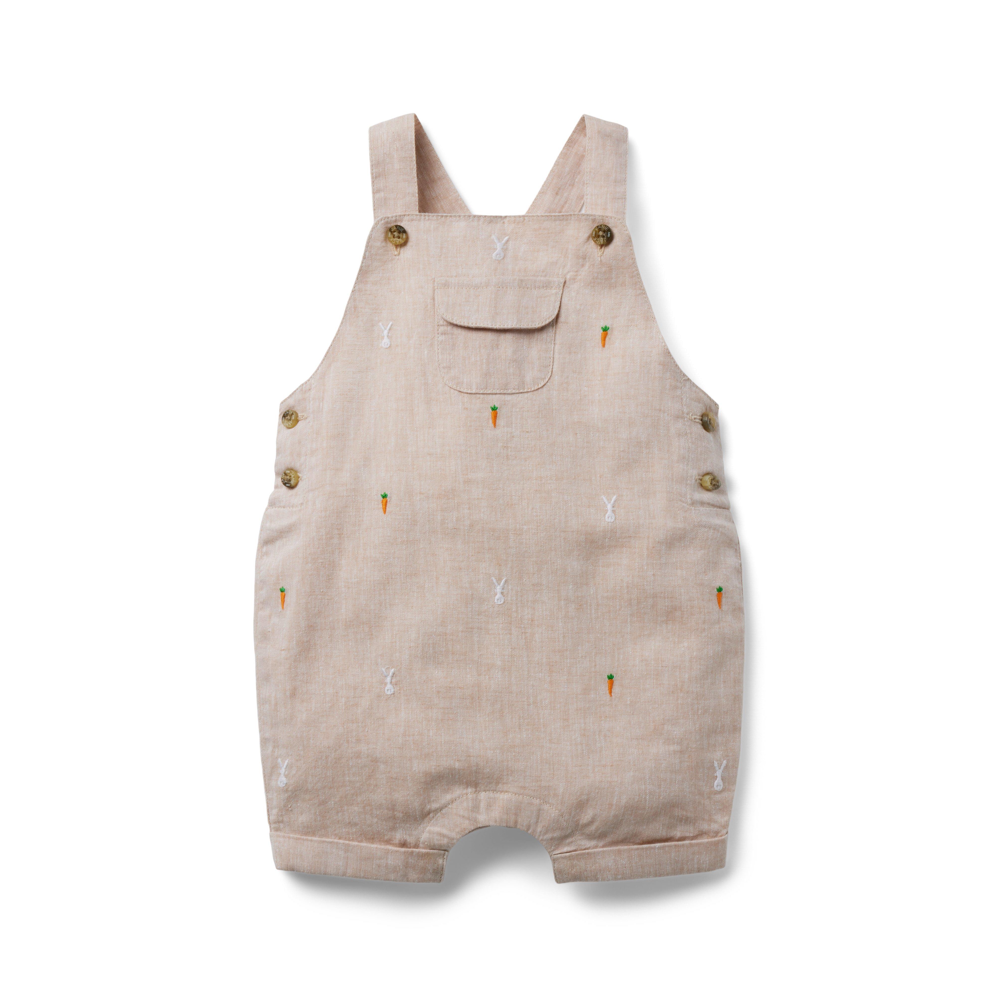Baby Embroidered Bunny Overall image number 0
