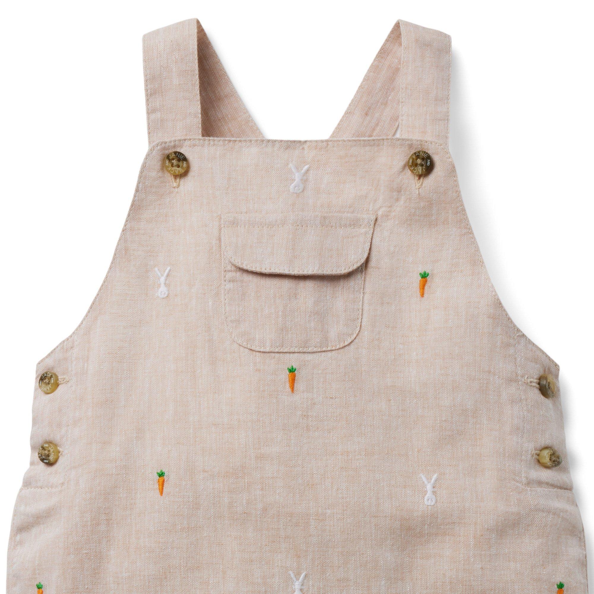 Baby Embroidered Bunny Overall image number 2