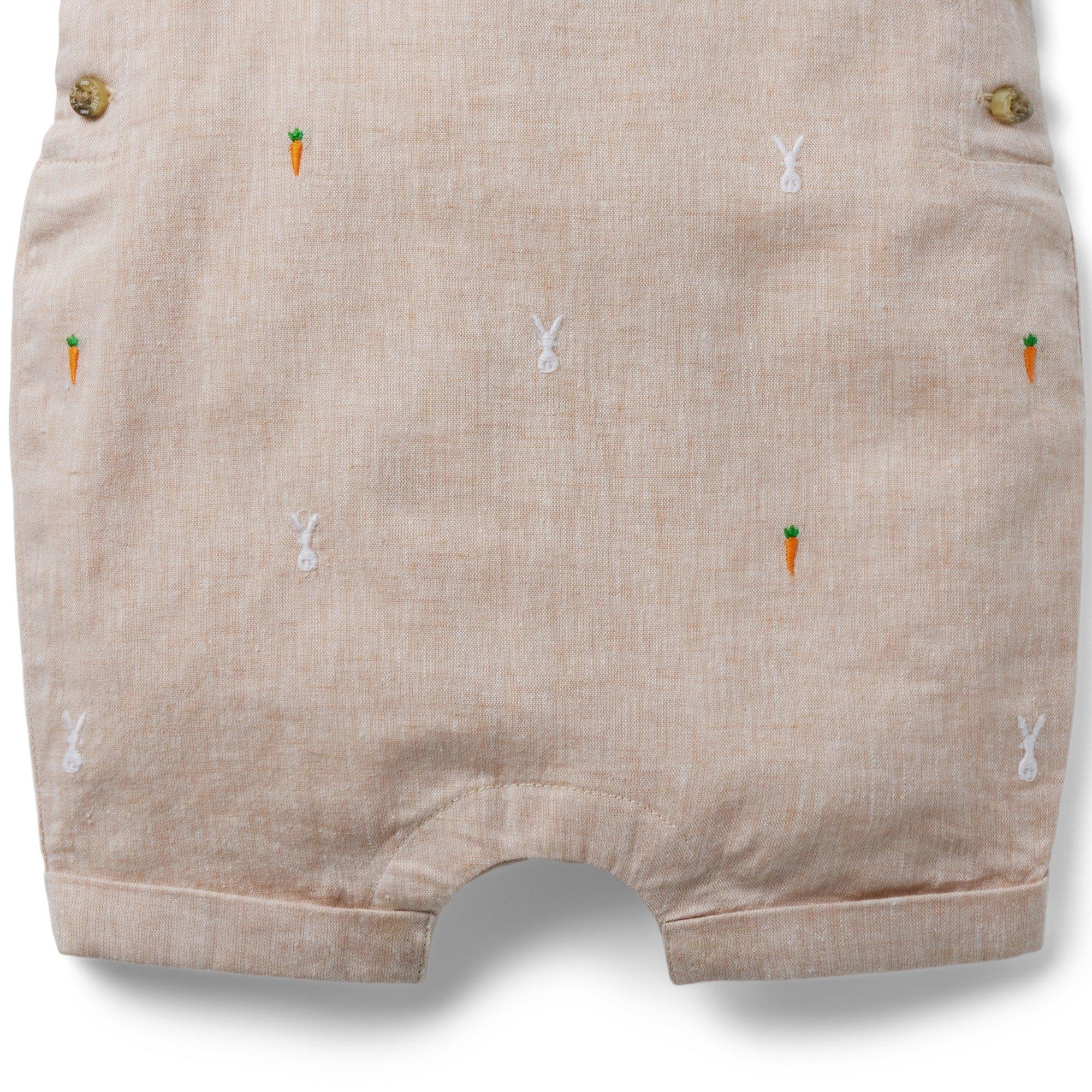 Baby Embroidered Bunny Overall image number 3